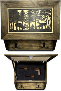 Deer Hunter Concealment Coat Rack — Hidden Firearm Storage
