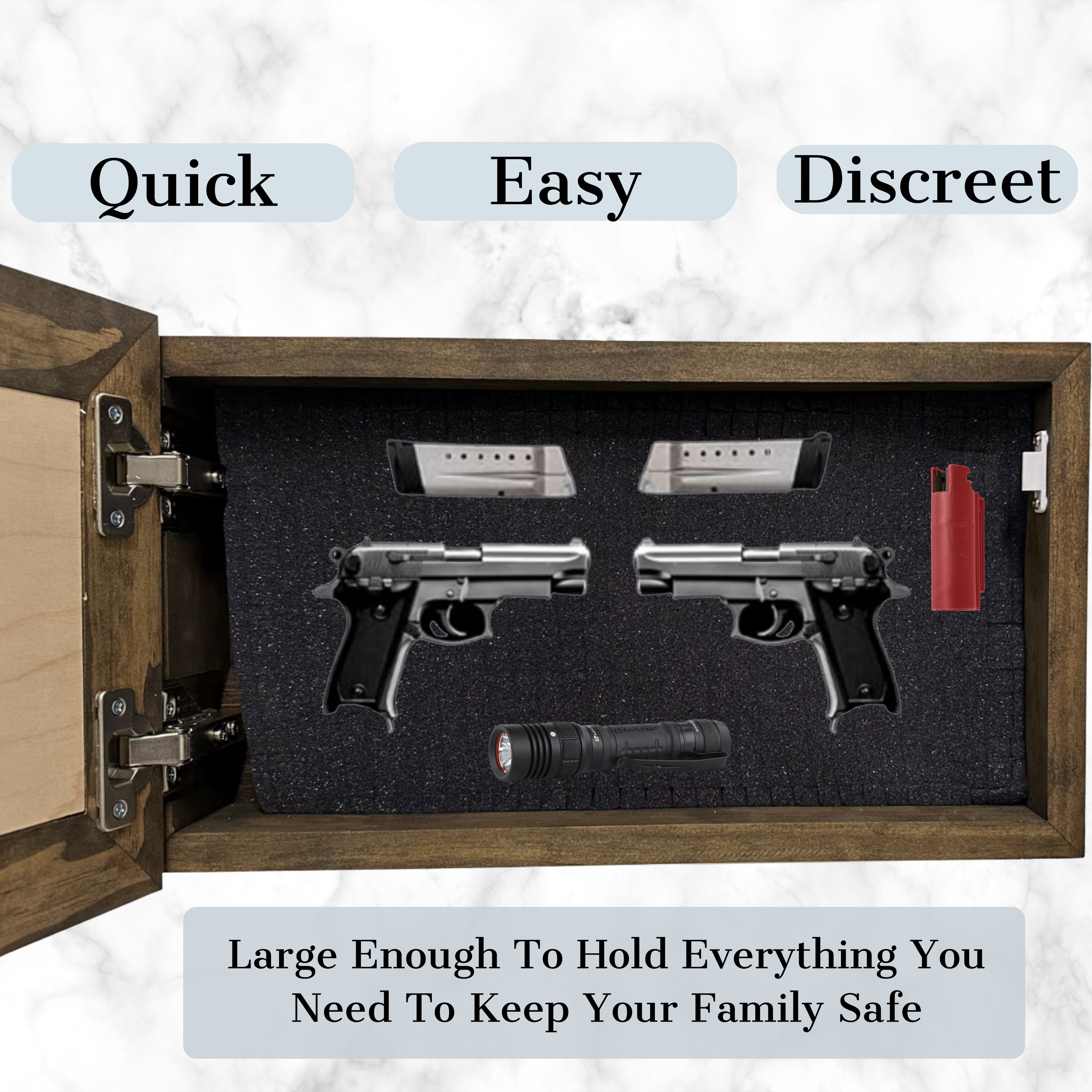 Deer Scene Concealment Cabinet — Hidden Wall Storage