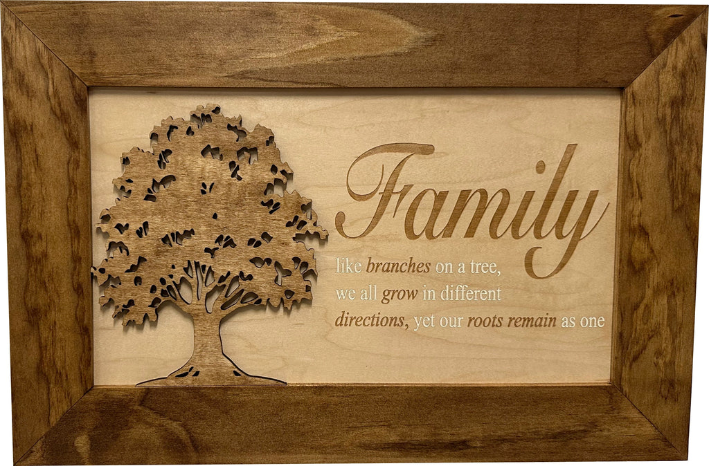 Family Branches Concealment Cabinet — Early American Finish