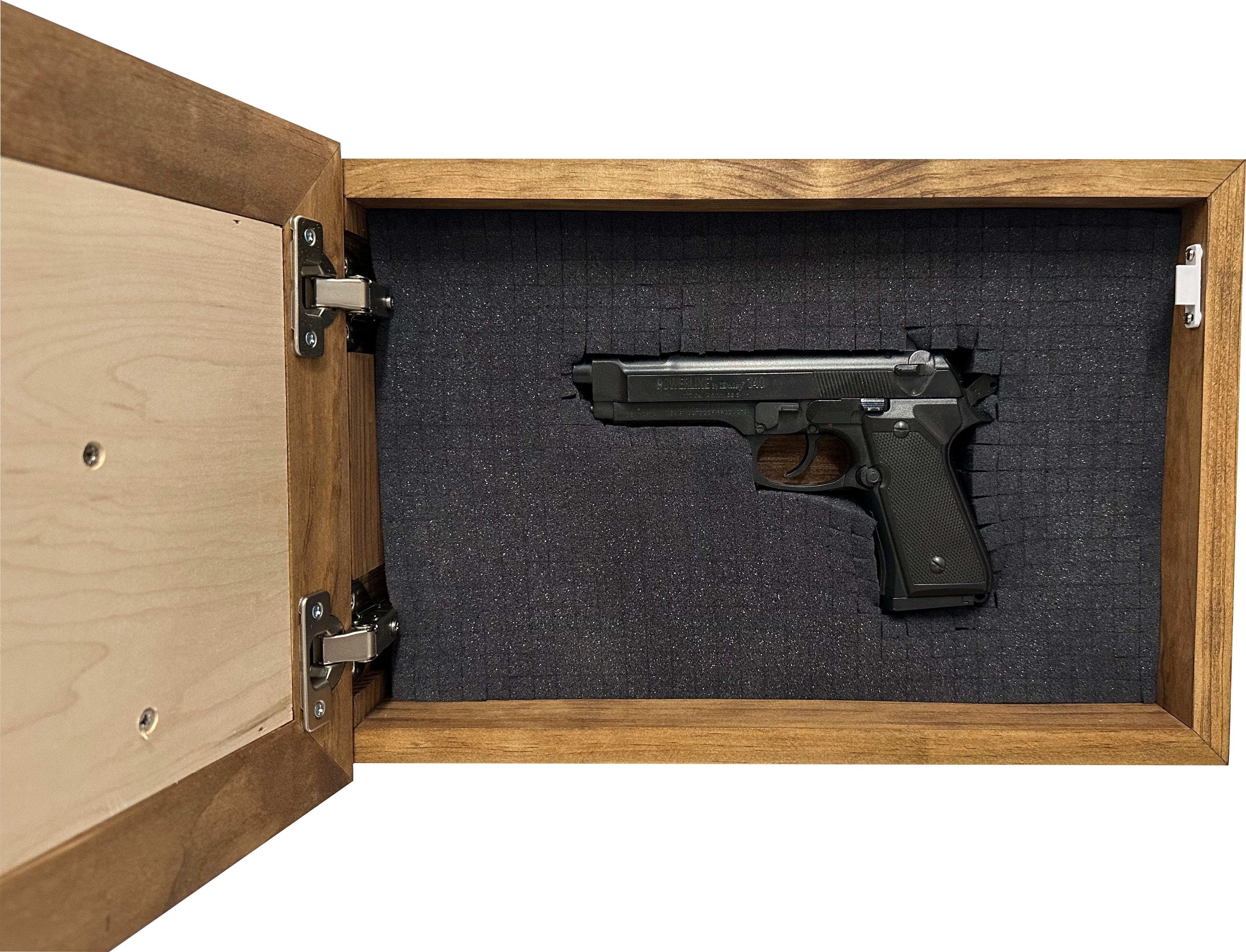 Family Branches Concealment Cabinet — Early American Finish
