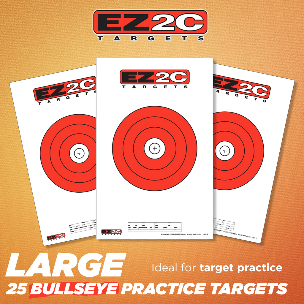 8" Hi-Vis Bullseye Target #9 — 11×17
