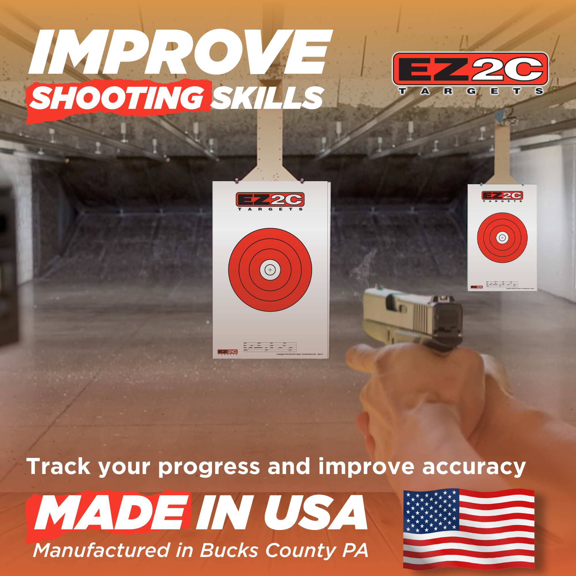 8" Hi-Vis Bullseye Target #9 — 11×17