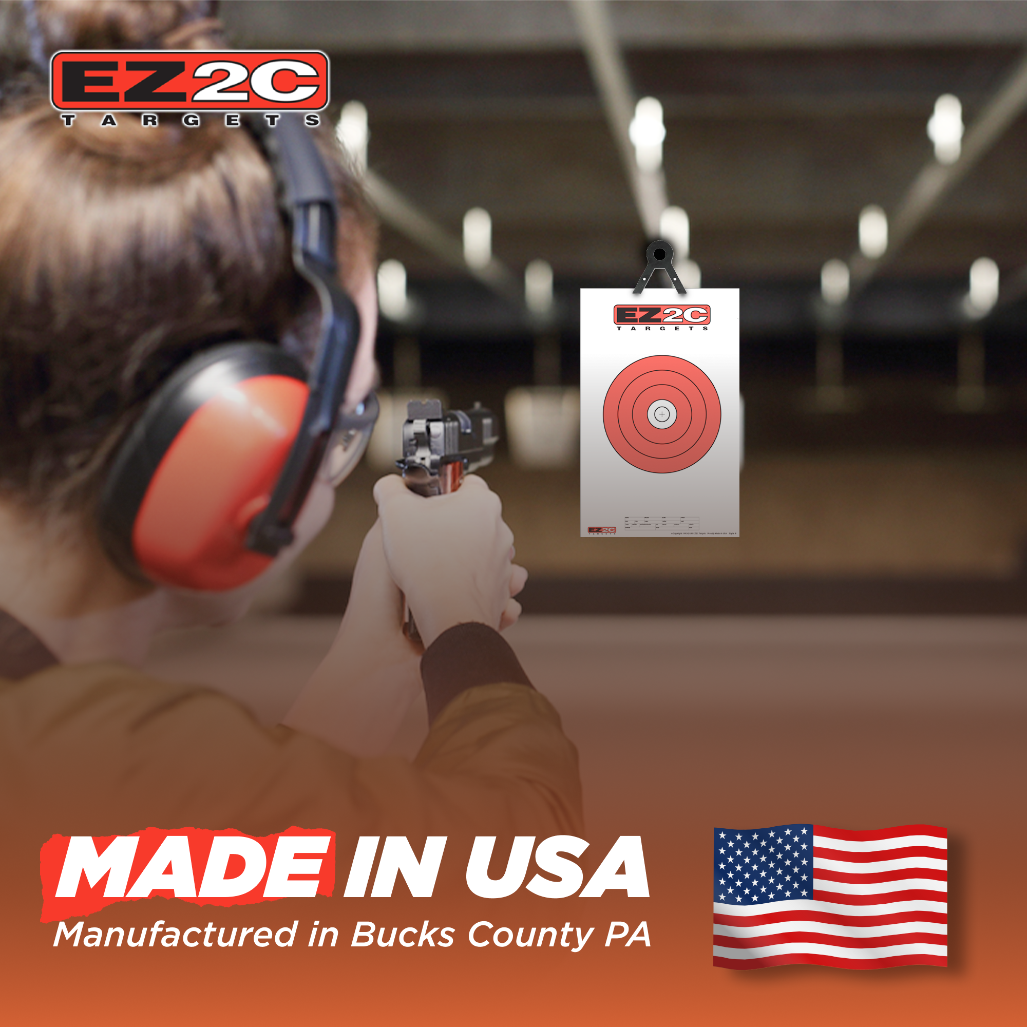 8" Hi-Vis Bullseye Target #9 — 11×17