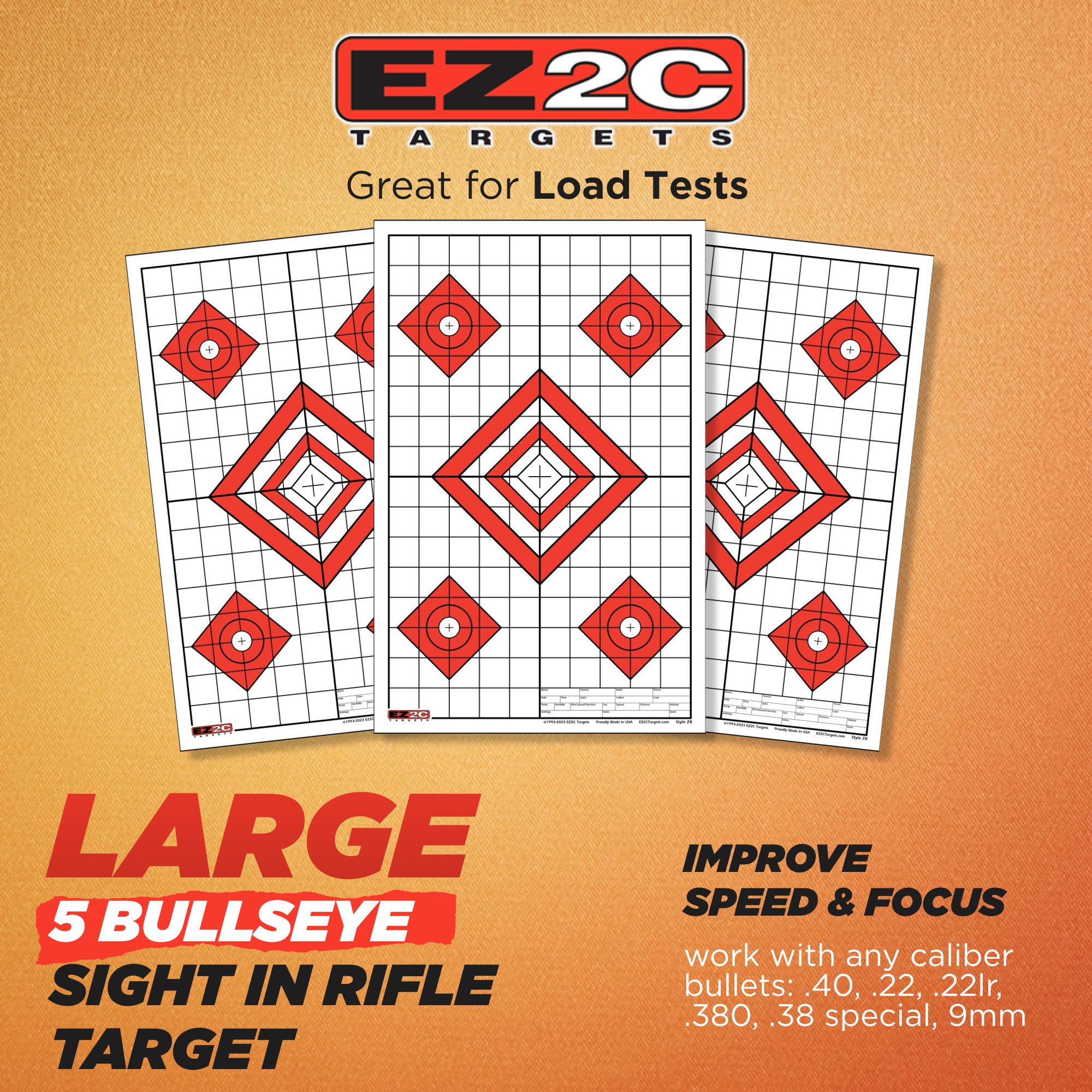 Five Diamonds Target #28 — 11×17 (25-Pack)