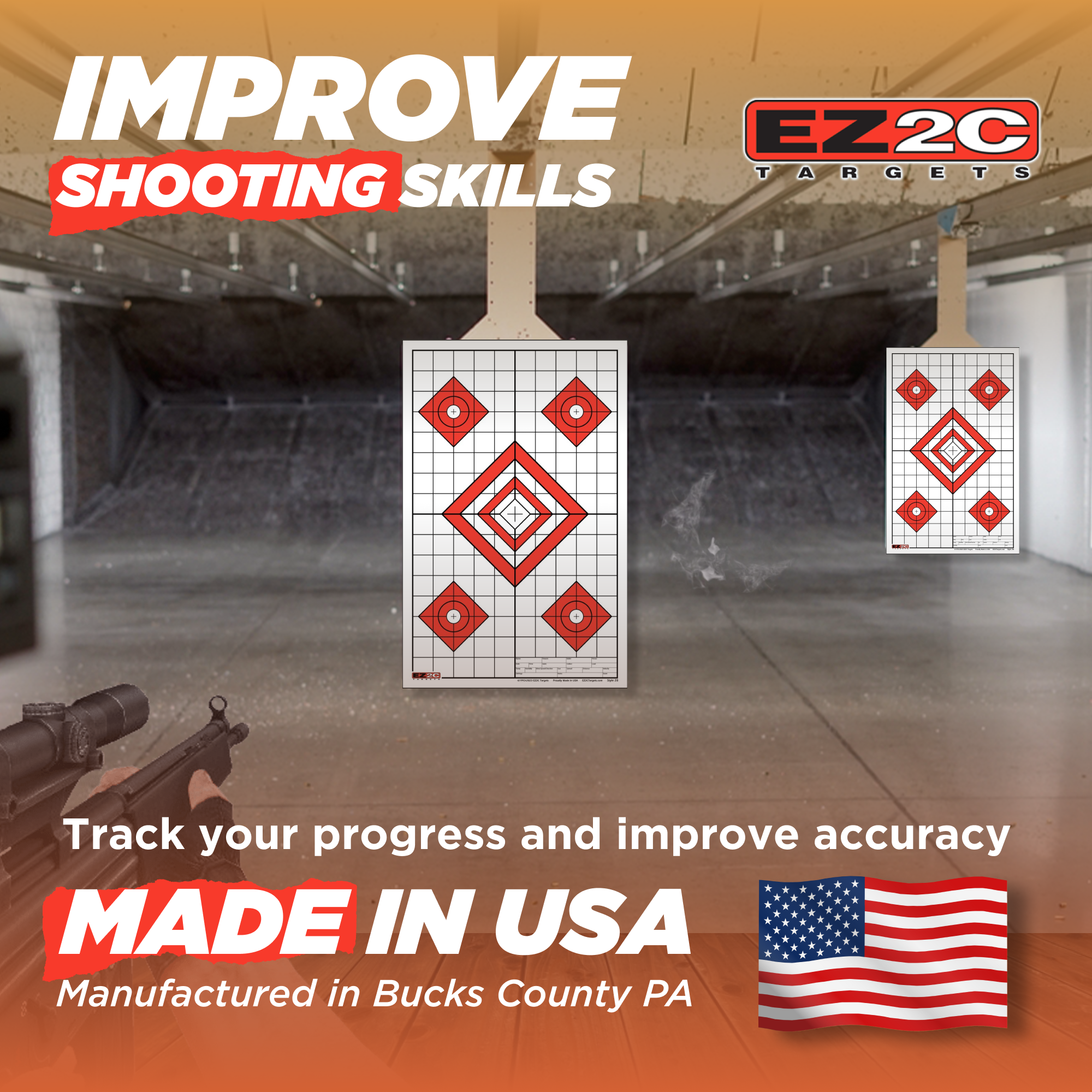 Five Diamonds Target #28 — 11×17 (25-Pack)