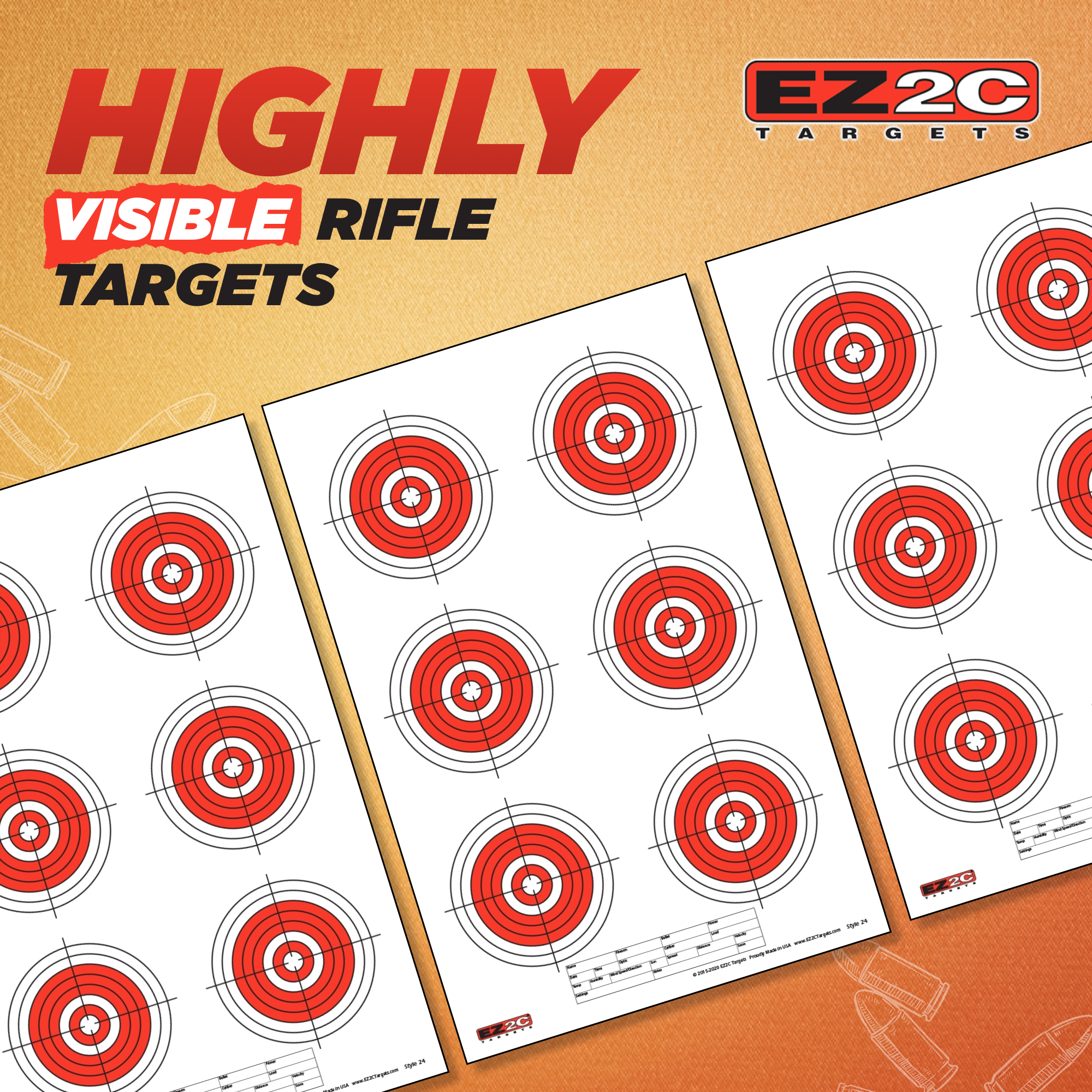 Six Bullseye Target #24 — 11×17