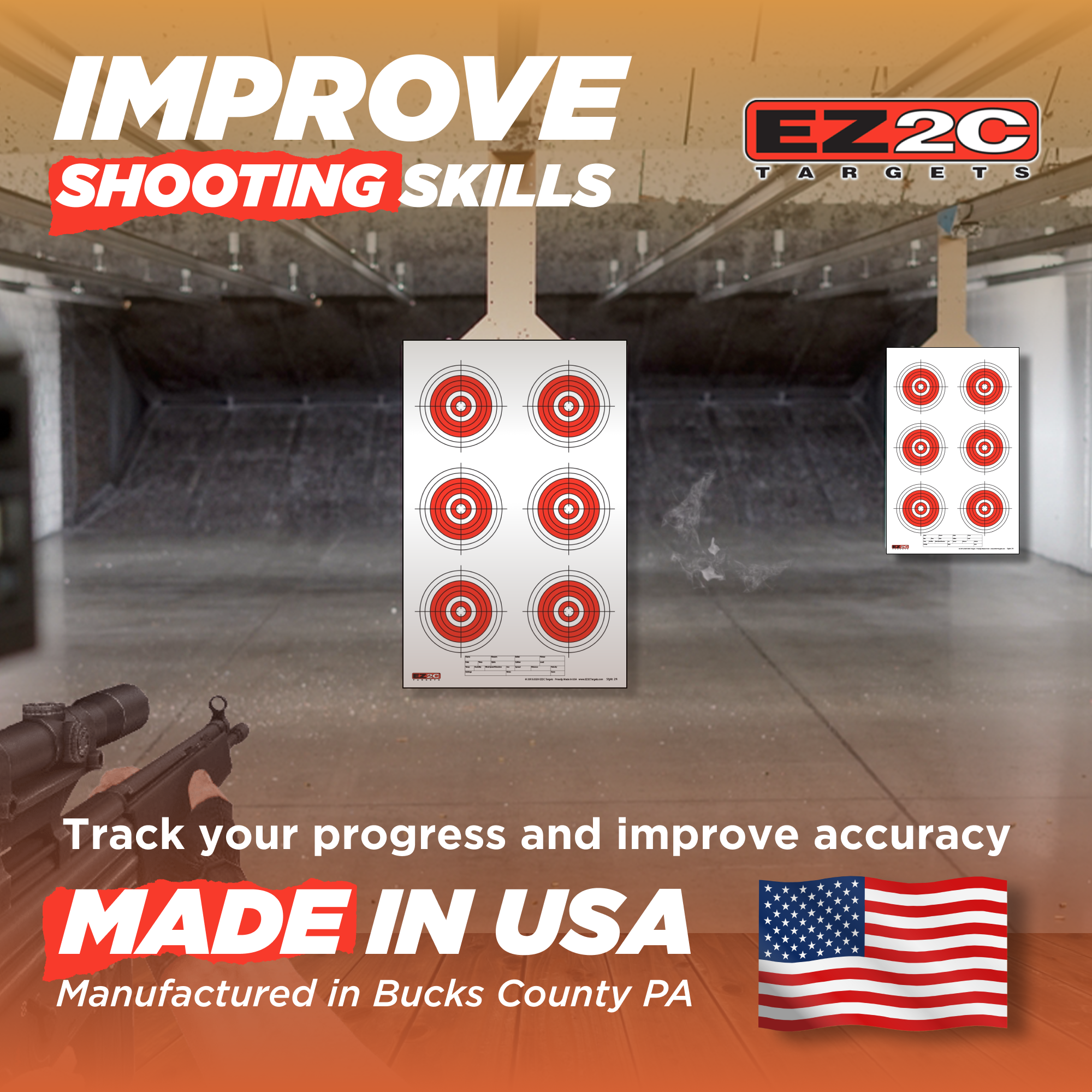 Six Bullseye Target #24 — 11×17