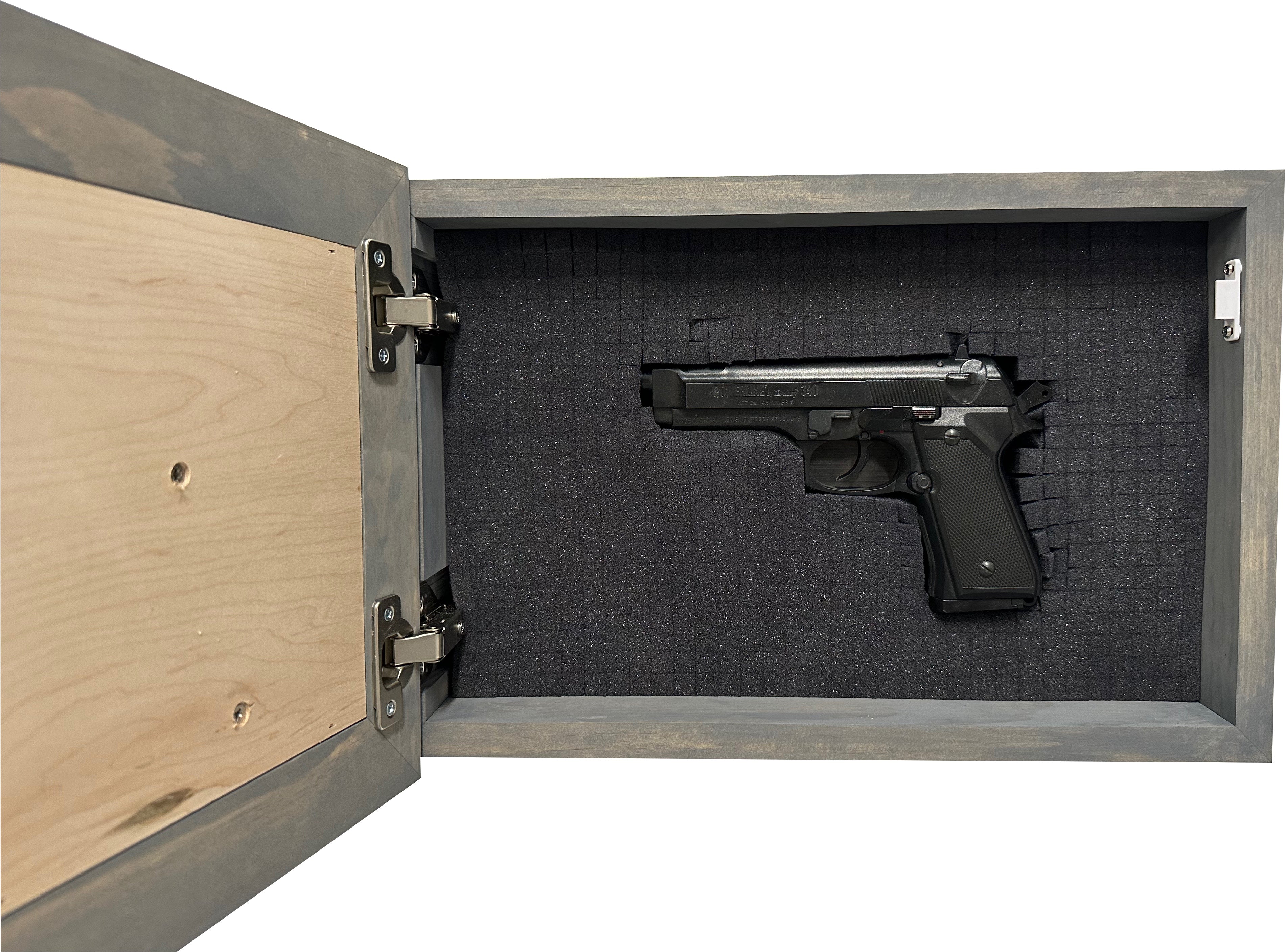 Family Branches Concealment Cabinet — Gray Finish