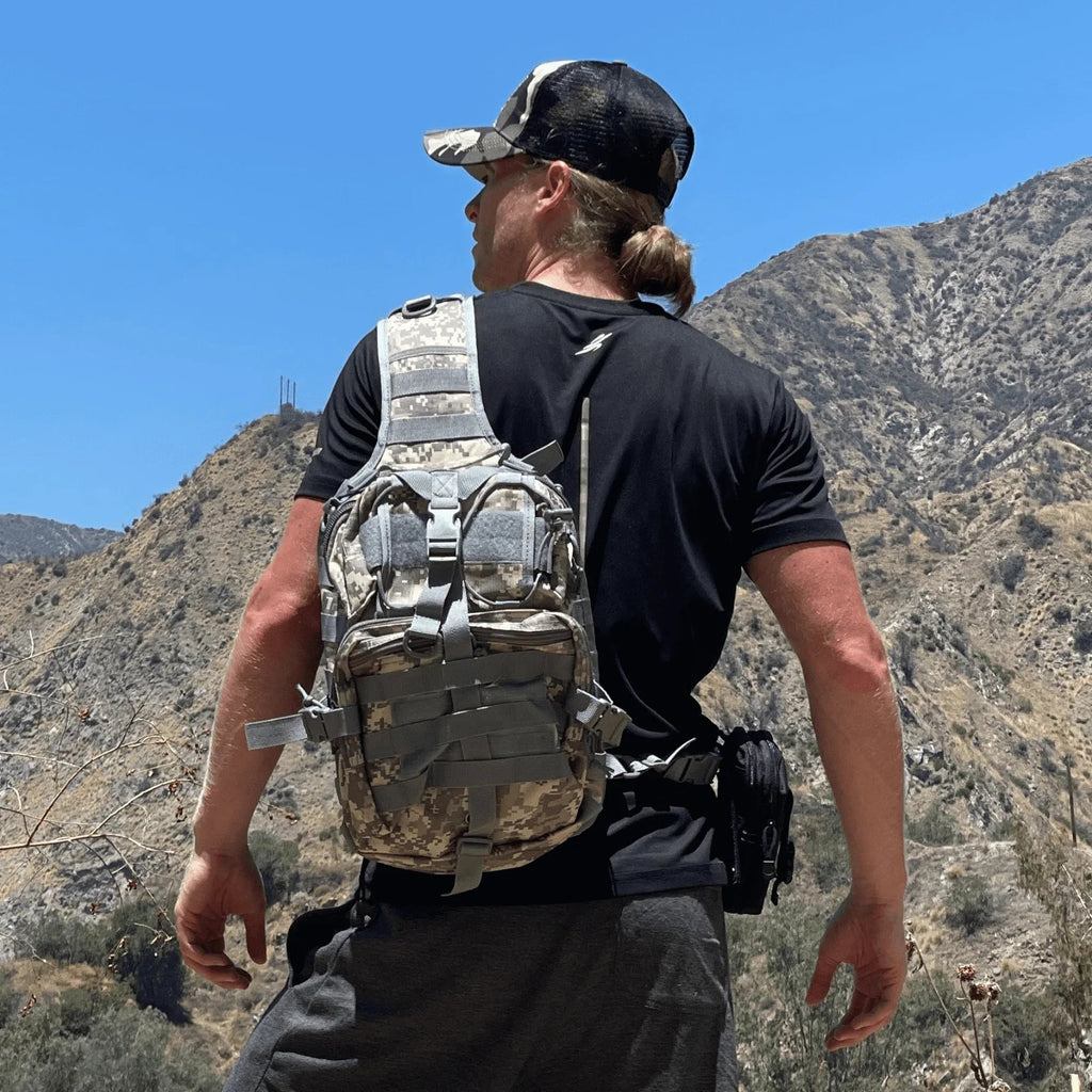 Tactical 15L Sling Range Bag — MOLLE Outdoor Shoulder Pack