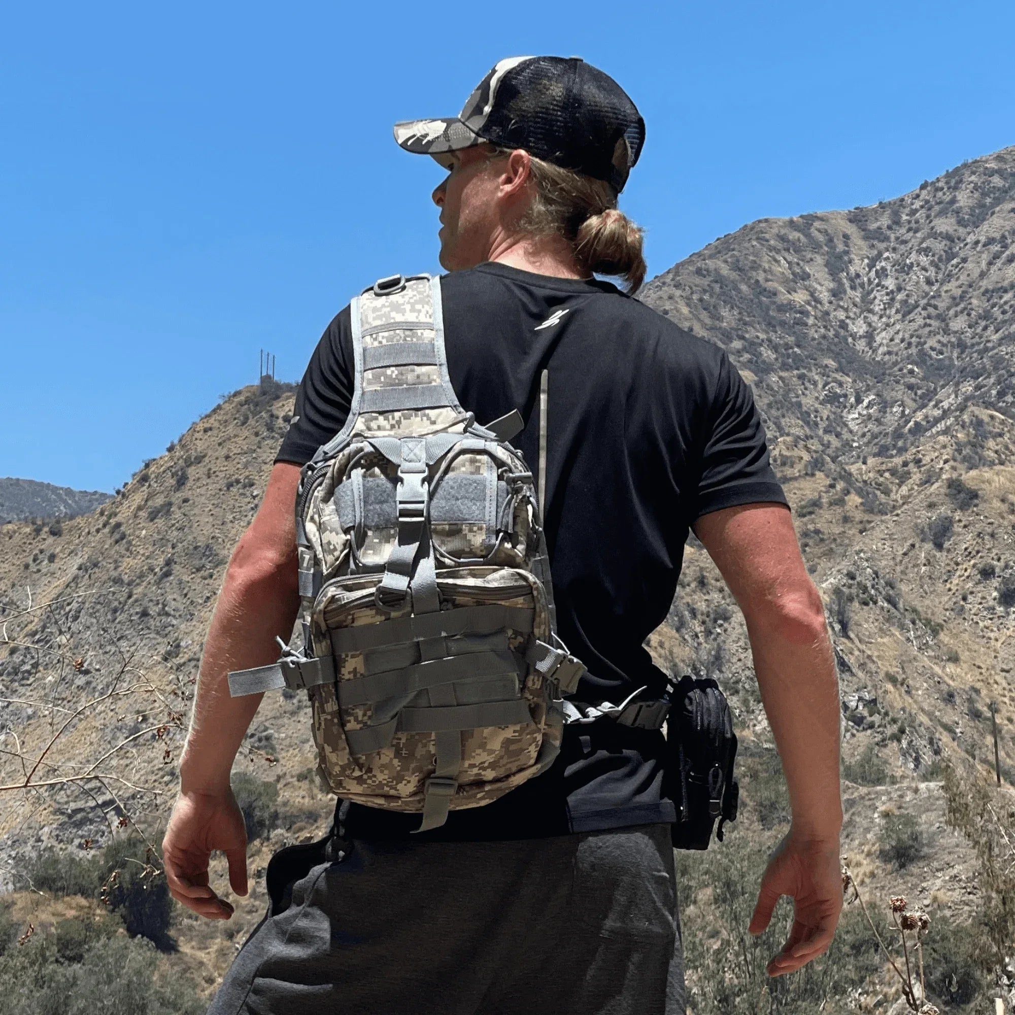 Tactical 15L Sling Range Bag — MOLLE Outdoor Shoulder Pack