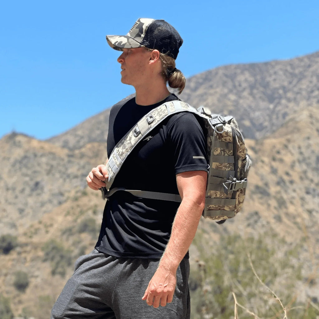 Tactical 15L Sling Range Bag — MOLLE Outdoor Shoulder Pack