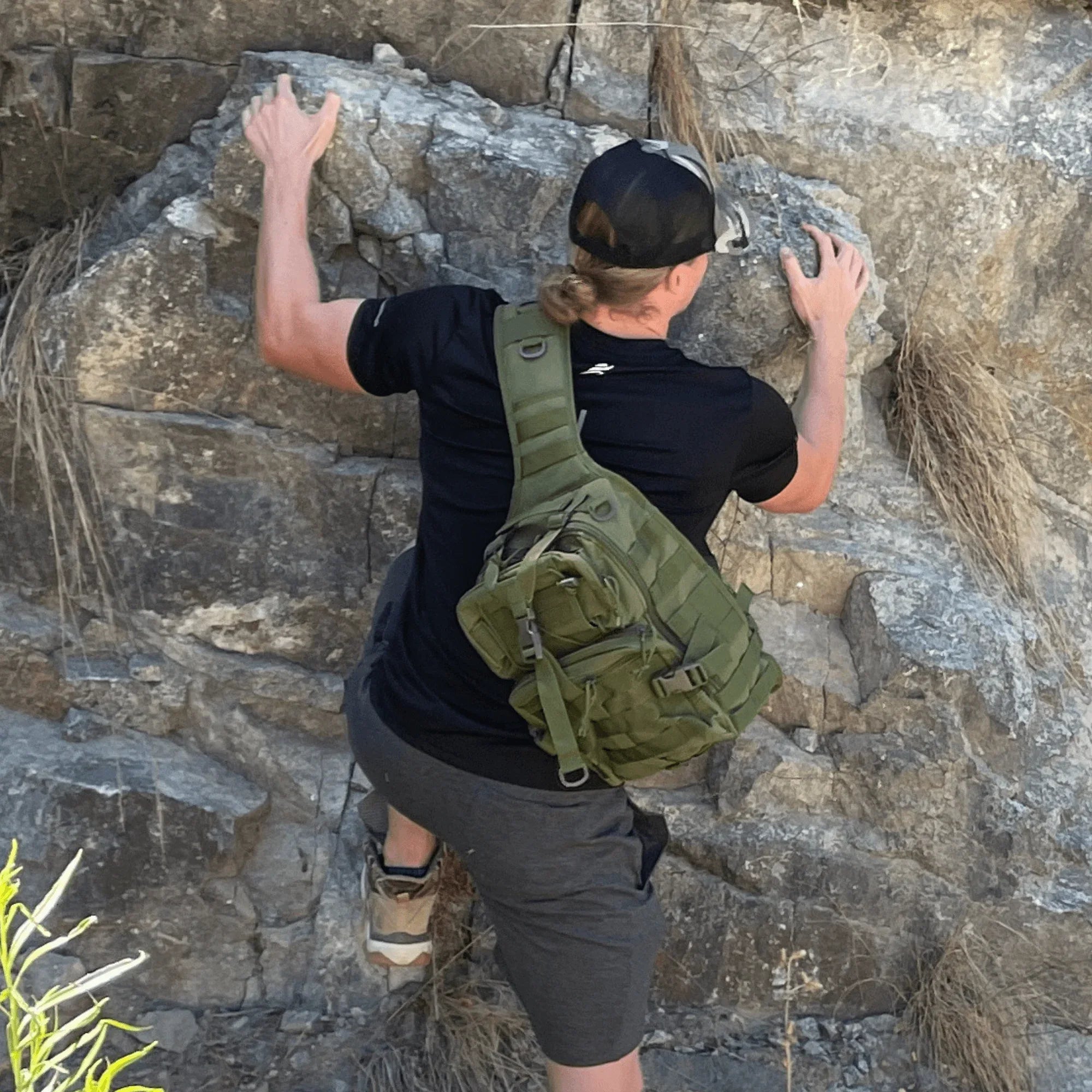 Tactical 15L Sling Range Bag — MOLLE Outdoor Shoulder Pack