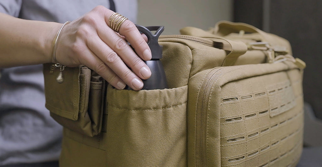 Elite Survival Systems LOADOUT MOLLE Pistol Range Bag — front and side profile