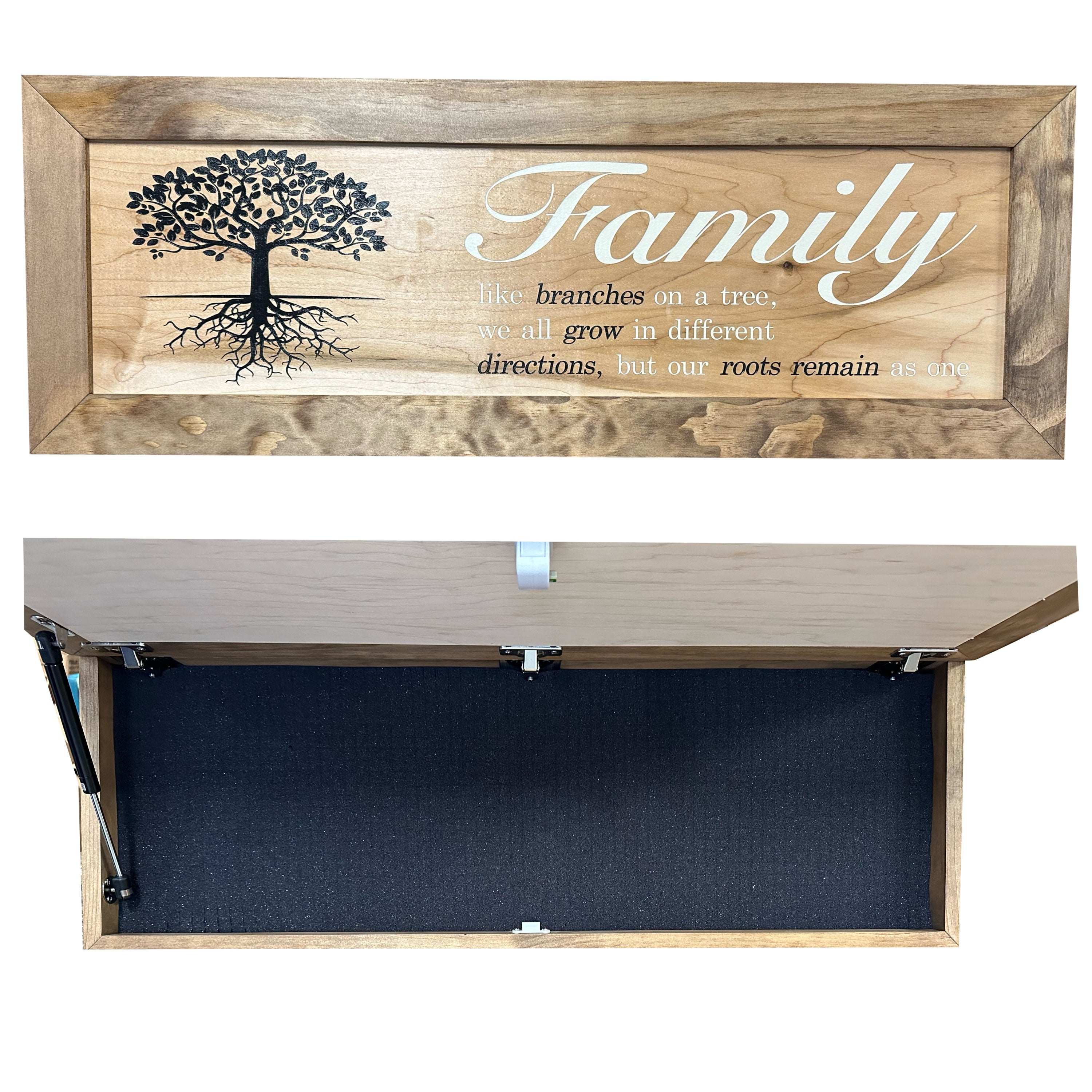Family Tree Concealment Cabinet — Wall-Mounted Hidden Storage