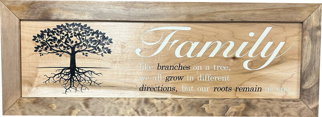 Family Tree Concealment Cabinet — Wall-Mounted Hidden Storage