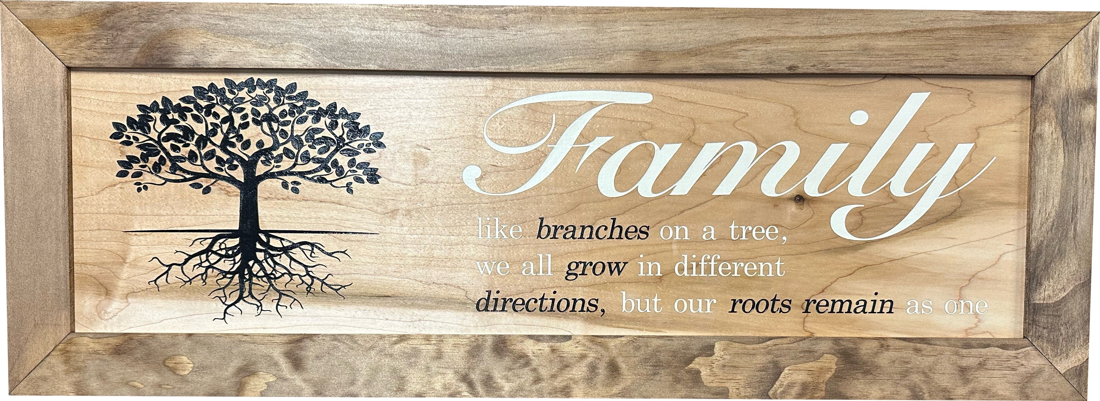 Family Tree Concealment Cabinet — Wall-Mounted Hidden Storage