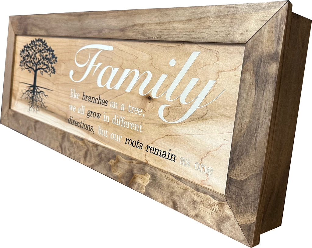 Family Tree Concealment Cabinet — Wall-Mounted Hidden Storage