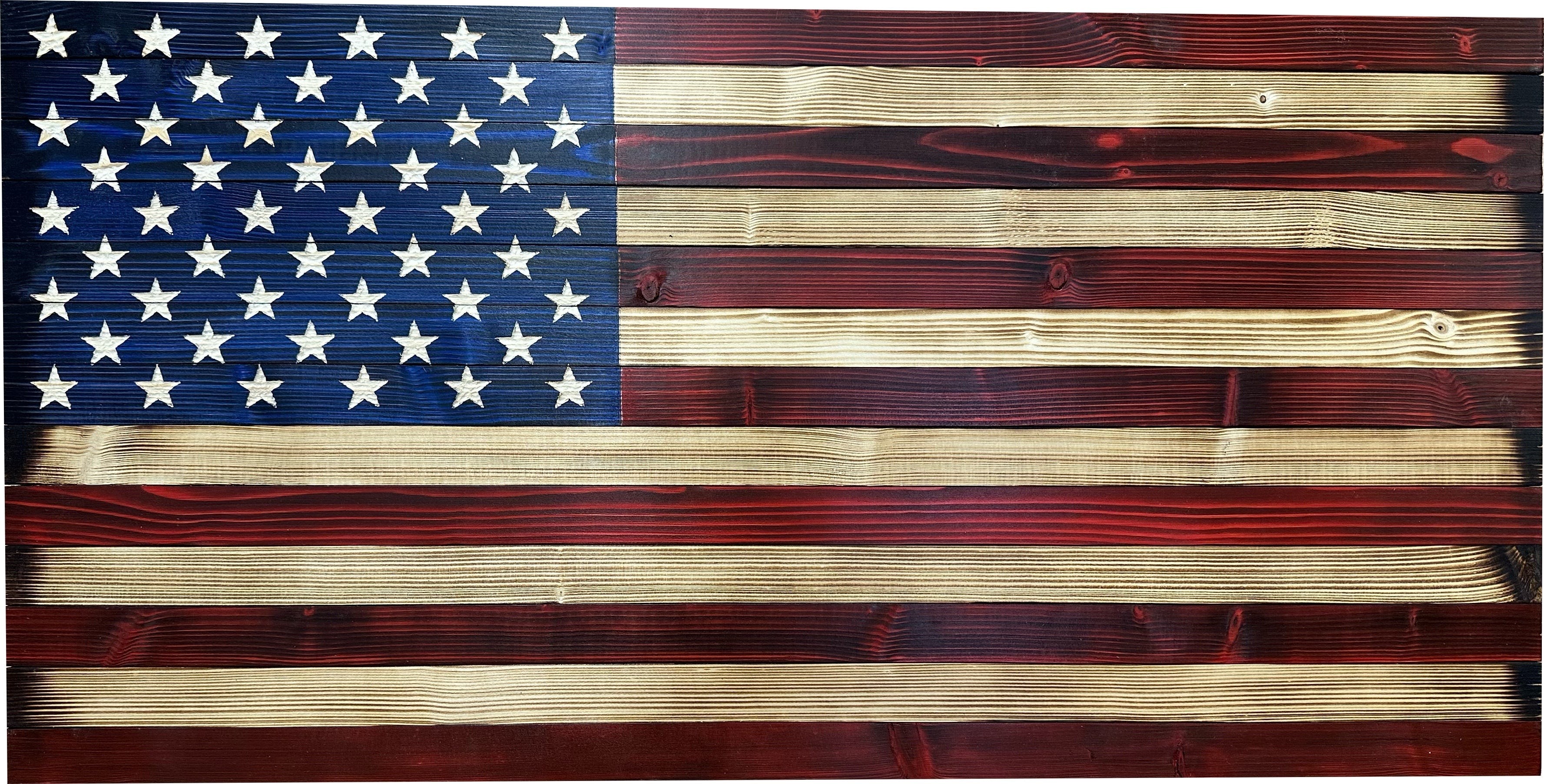 Large American Flag Concealment Safe — Red & Blue, Long-Gun Capacity