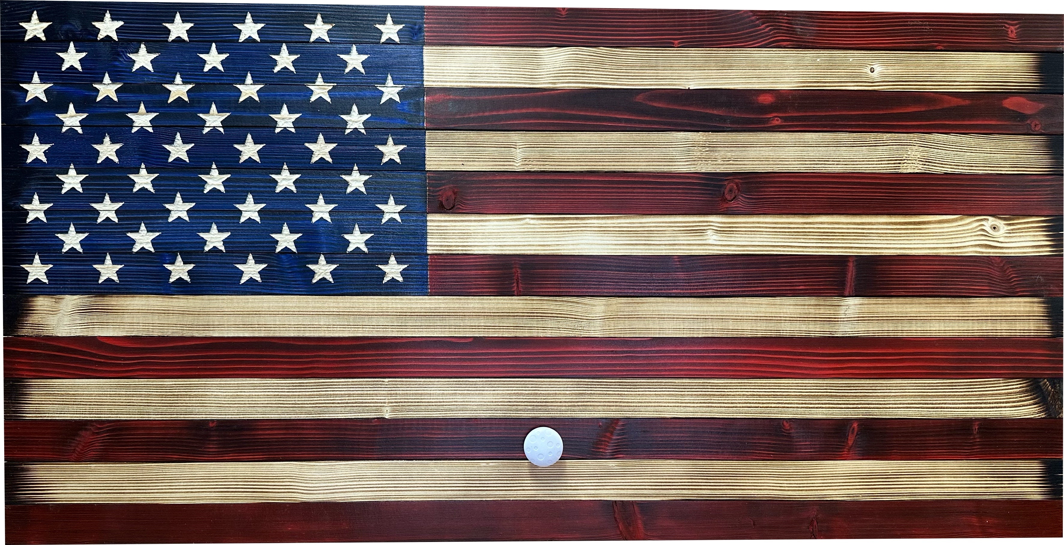 Large American Flag Concealment Safe — Red & Blue, Long-Gun Capacity