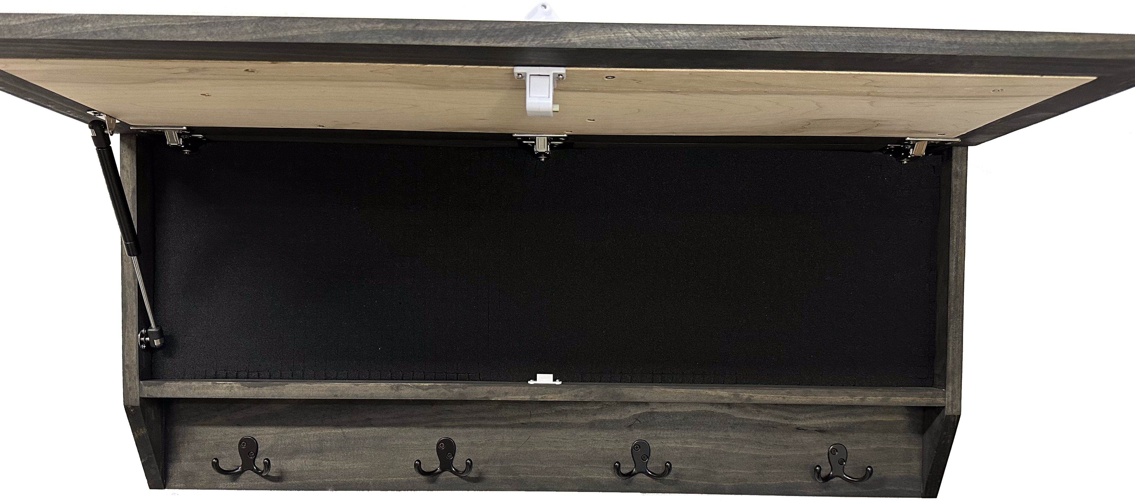Mountain Scene Concealment Coat Rack — Hidden Firearm Storage