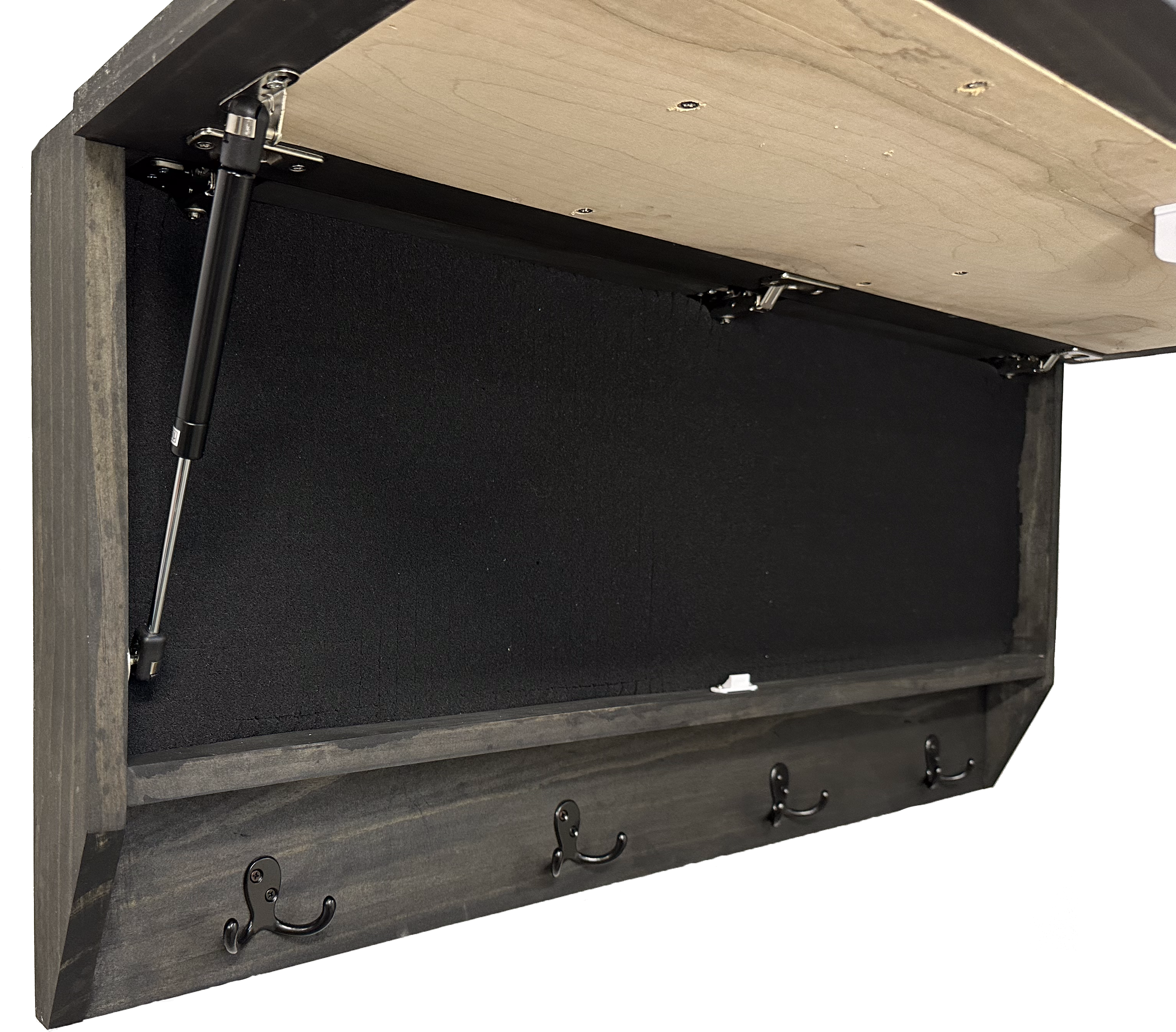 Mountain Scene Concealment Coat Rack — Hidden Firearm Storage