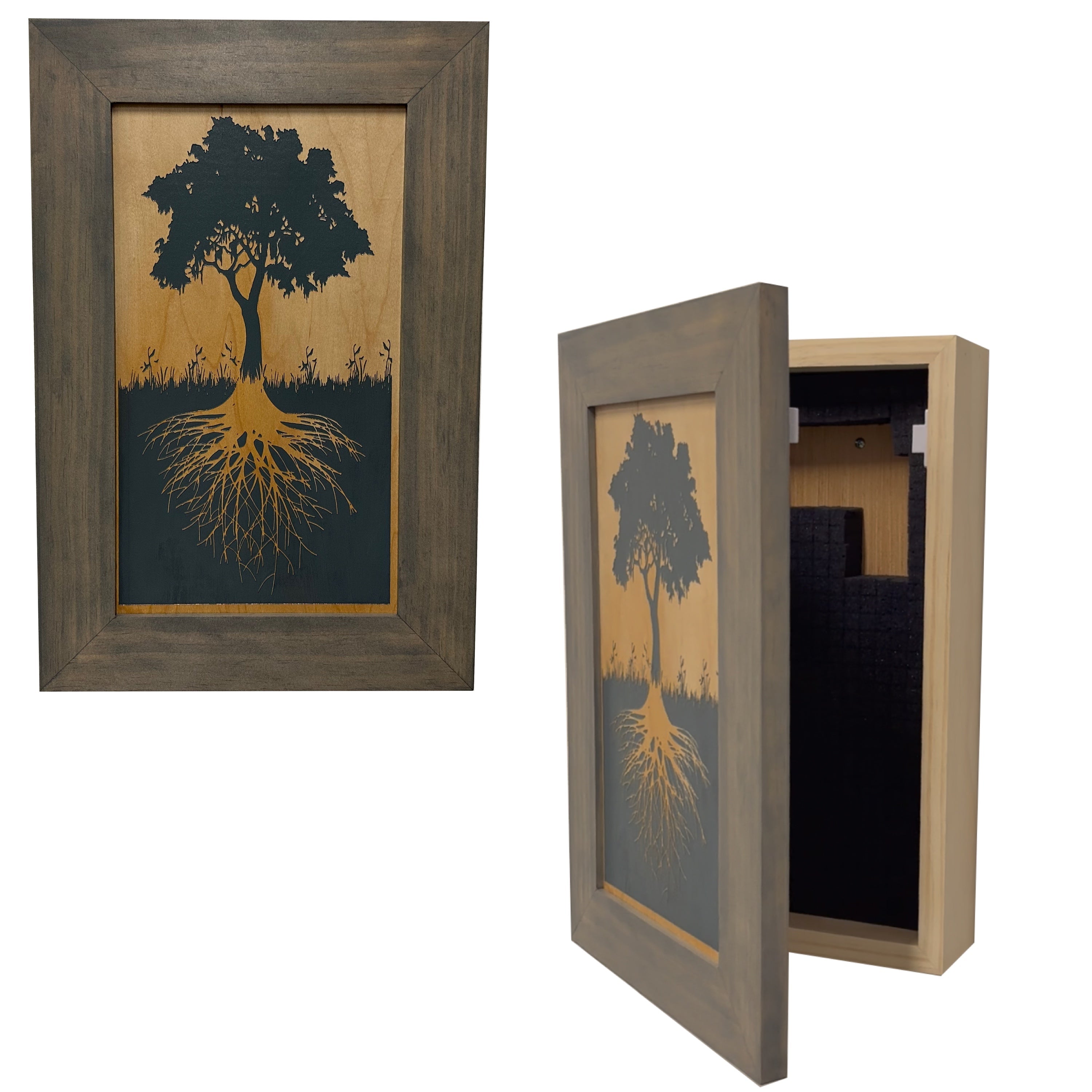 Tree Roots Concealment Shelf — Wall-Mounted Hidden Storage