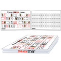 Pistol Poker Target — 12x18 inch 20-Pack