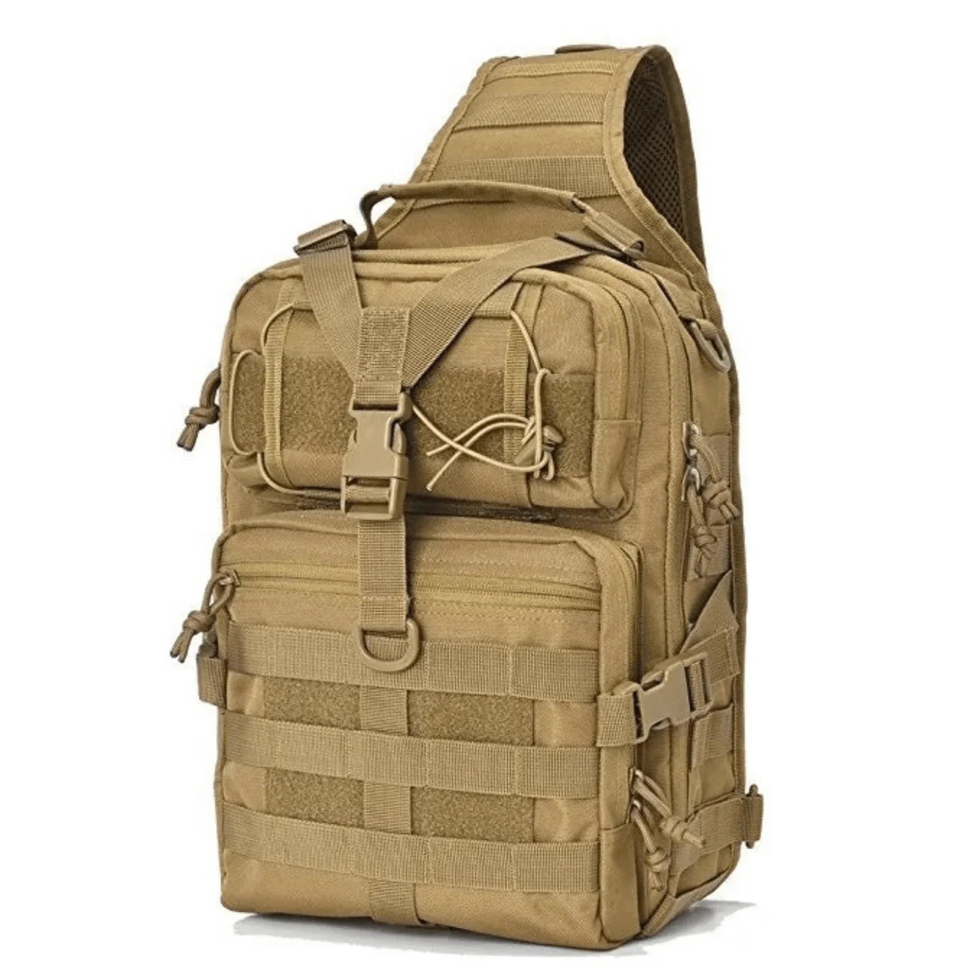 Tactical 15L Sling Range Bag MOLLE Outdoor Pack — complete set overview