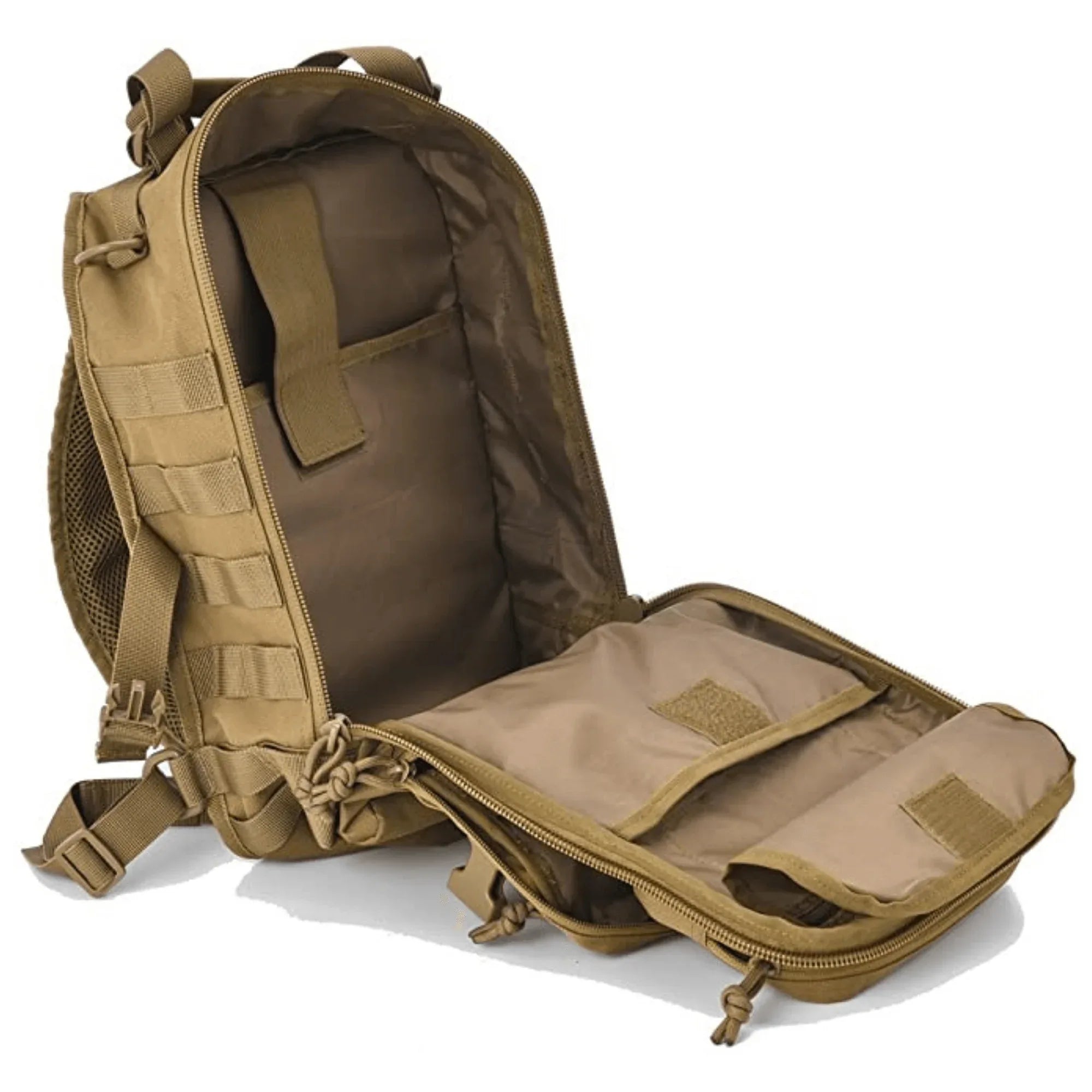 Tactical 15L Sling Range Bag MOLLE Outdoor Pack — full product layout