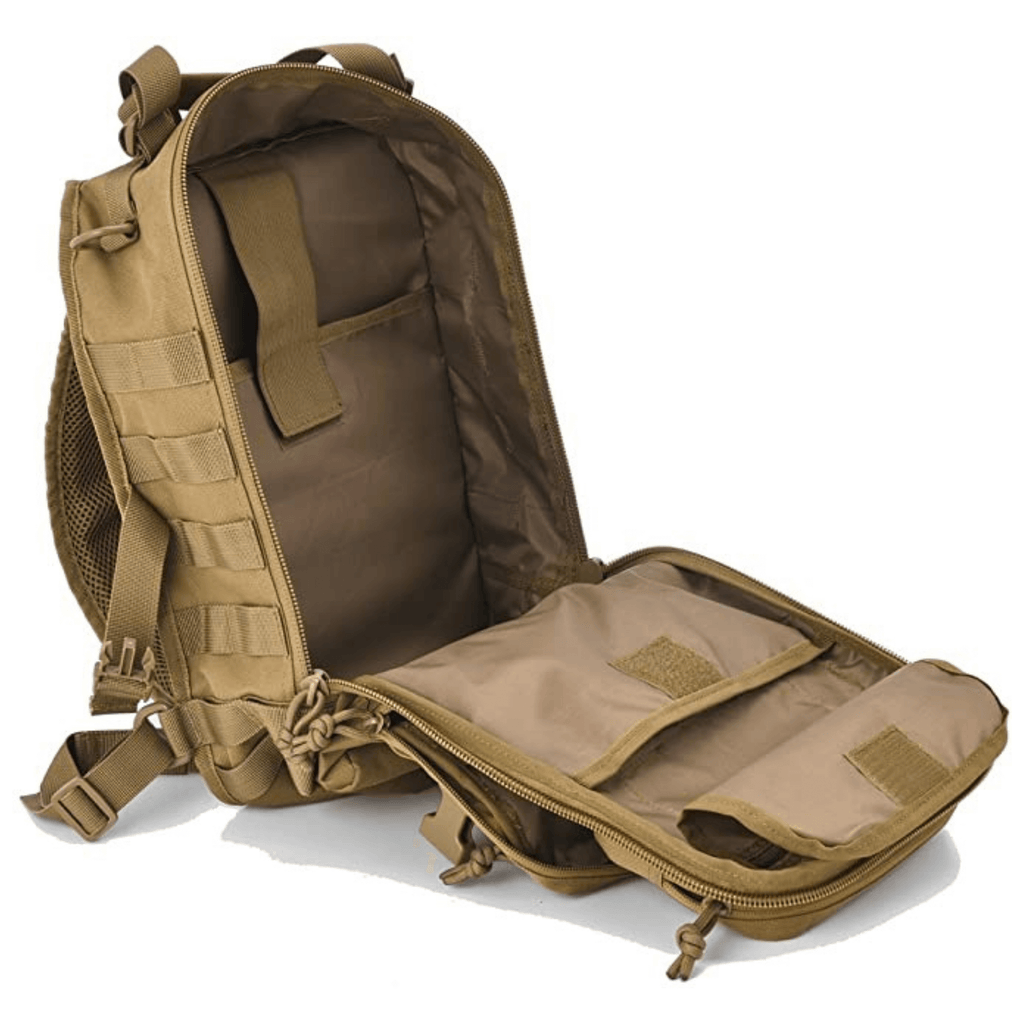 Jupiter Gear Tactical 15L Sling Range Bag MOLLE — full product layout