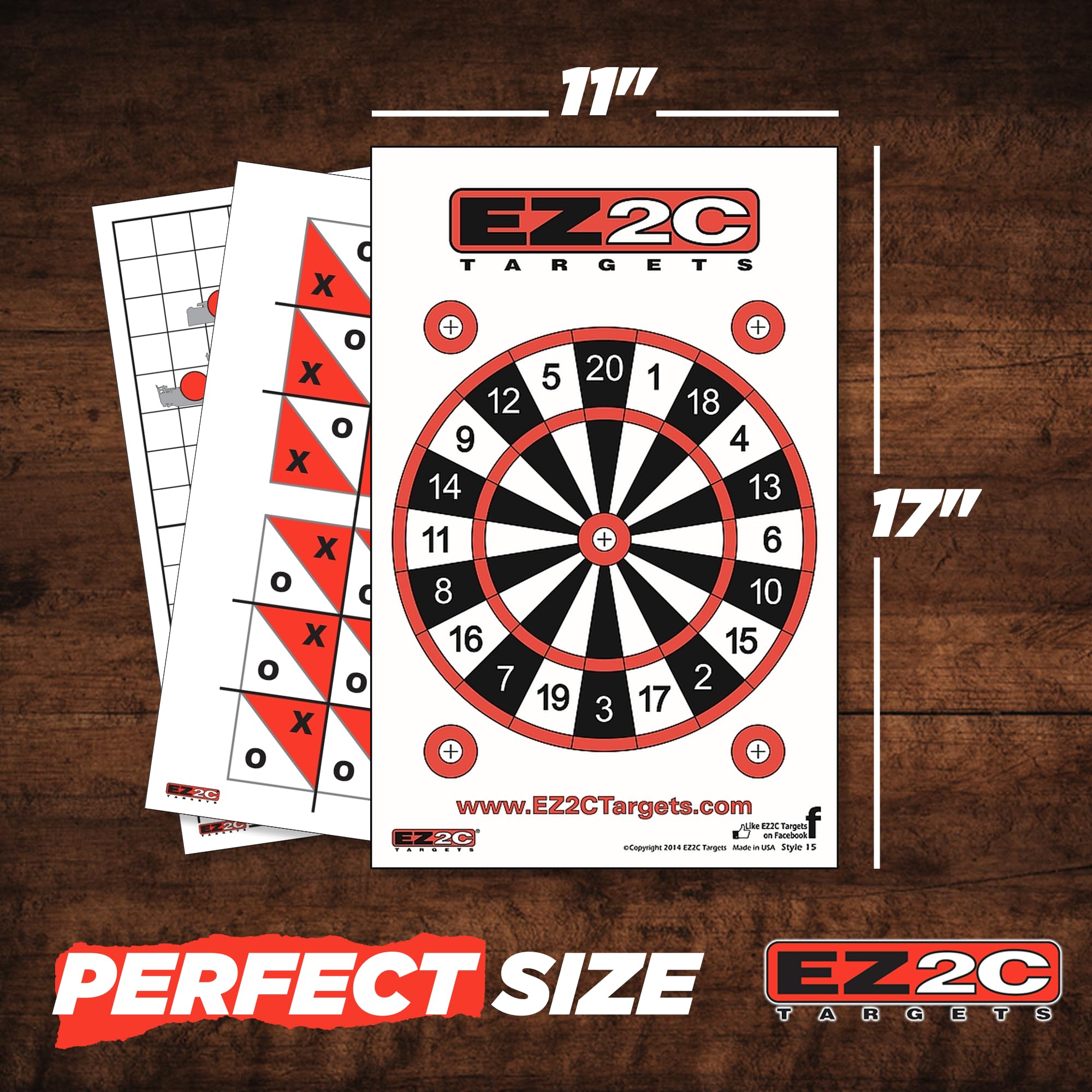 Dartboard Target #15 — 11×17