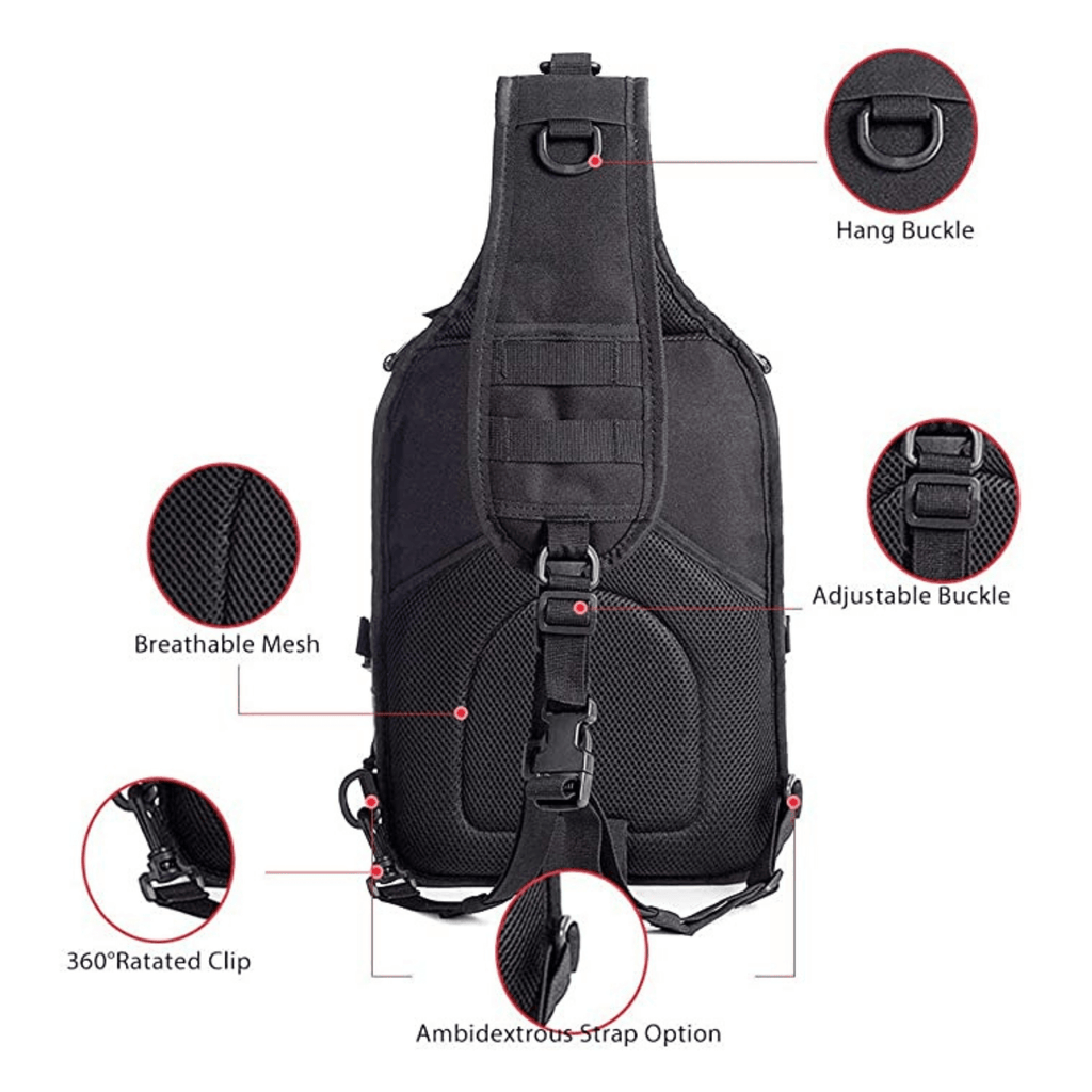 Jupiter Gear Tactical 15L Sling Range Bag MOLLE — feature highlight