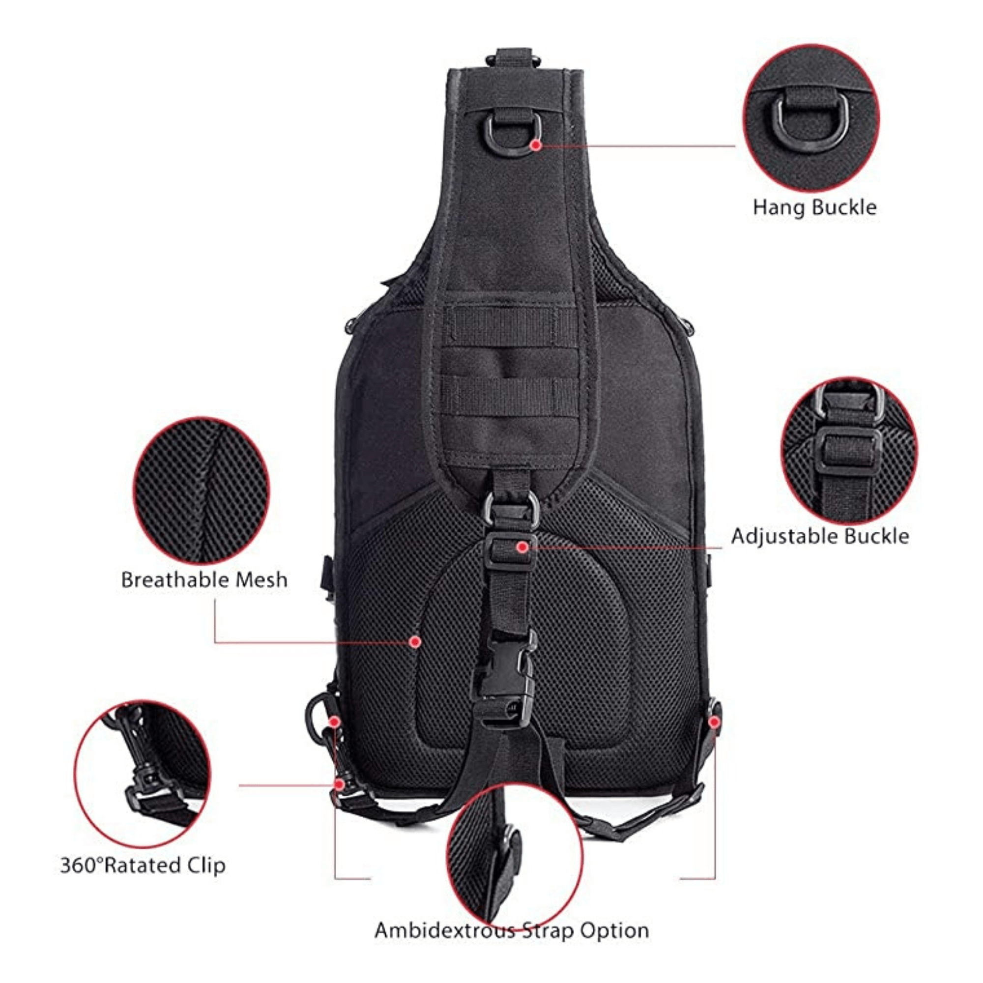 Jupiter Gear Tactical 15L Sling Range Bag MOLLE — feature highlight