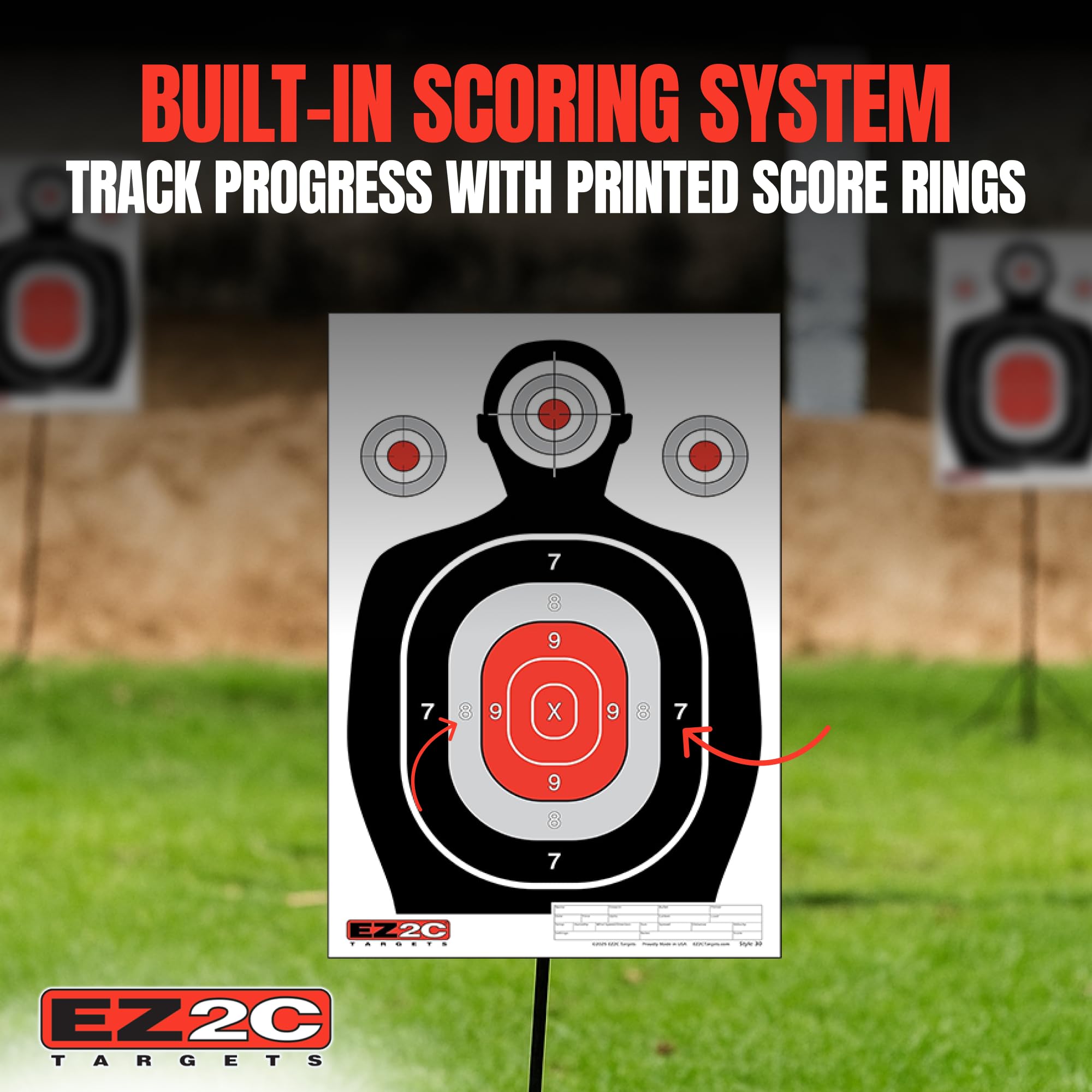 Silhouette Target — 12×18 (50-Pack)