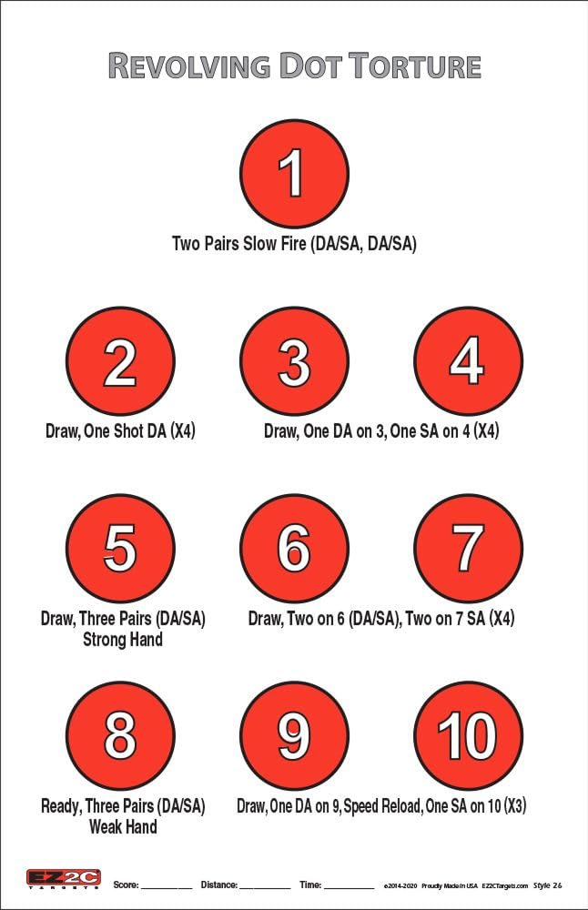 Revolving Dot Torture Target #26 — 11×17