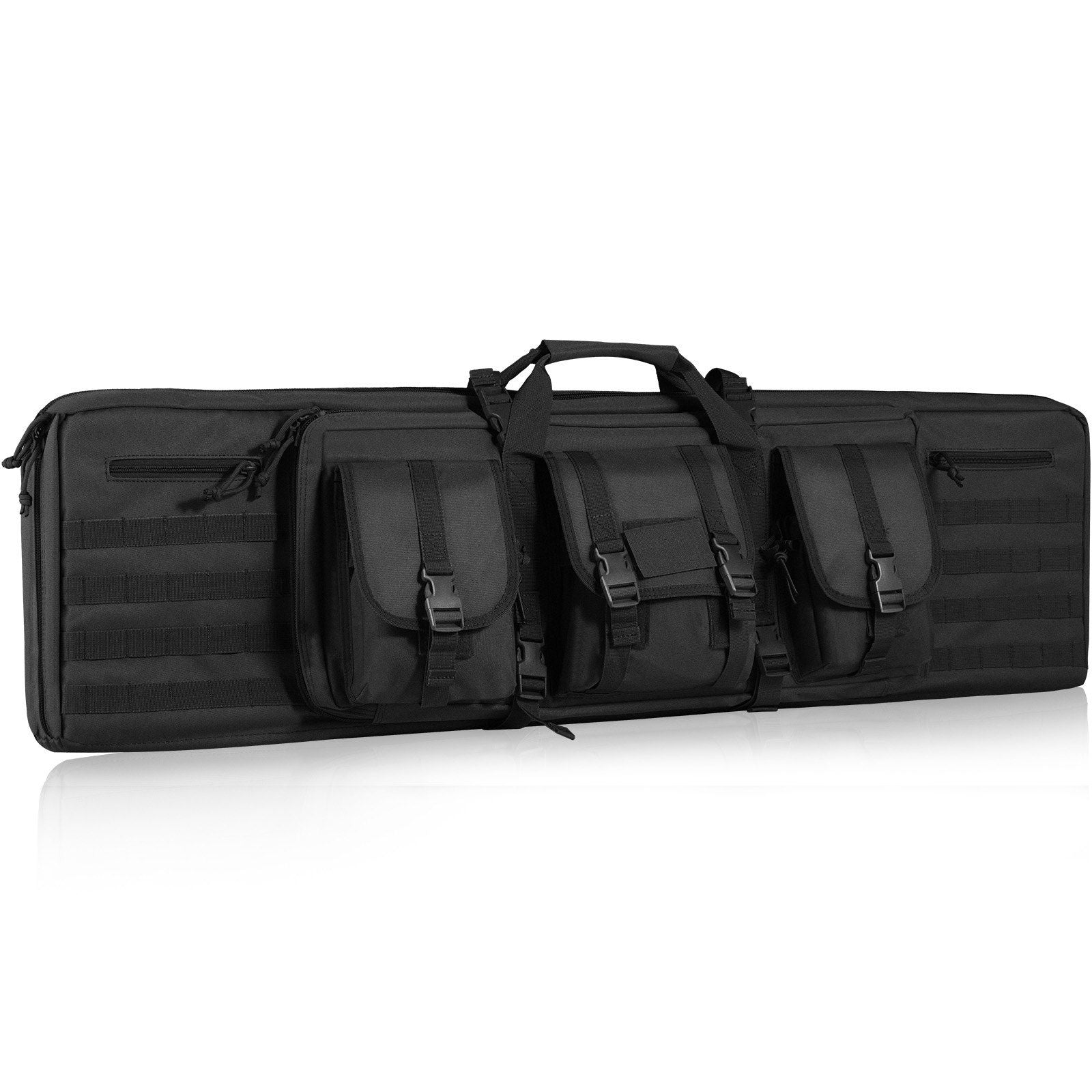 Tactical Double Rifle Case — 42 Inch Soft Bag with Lockable Zippers