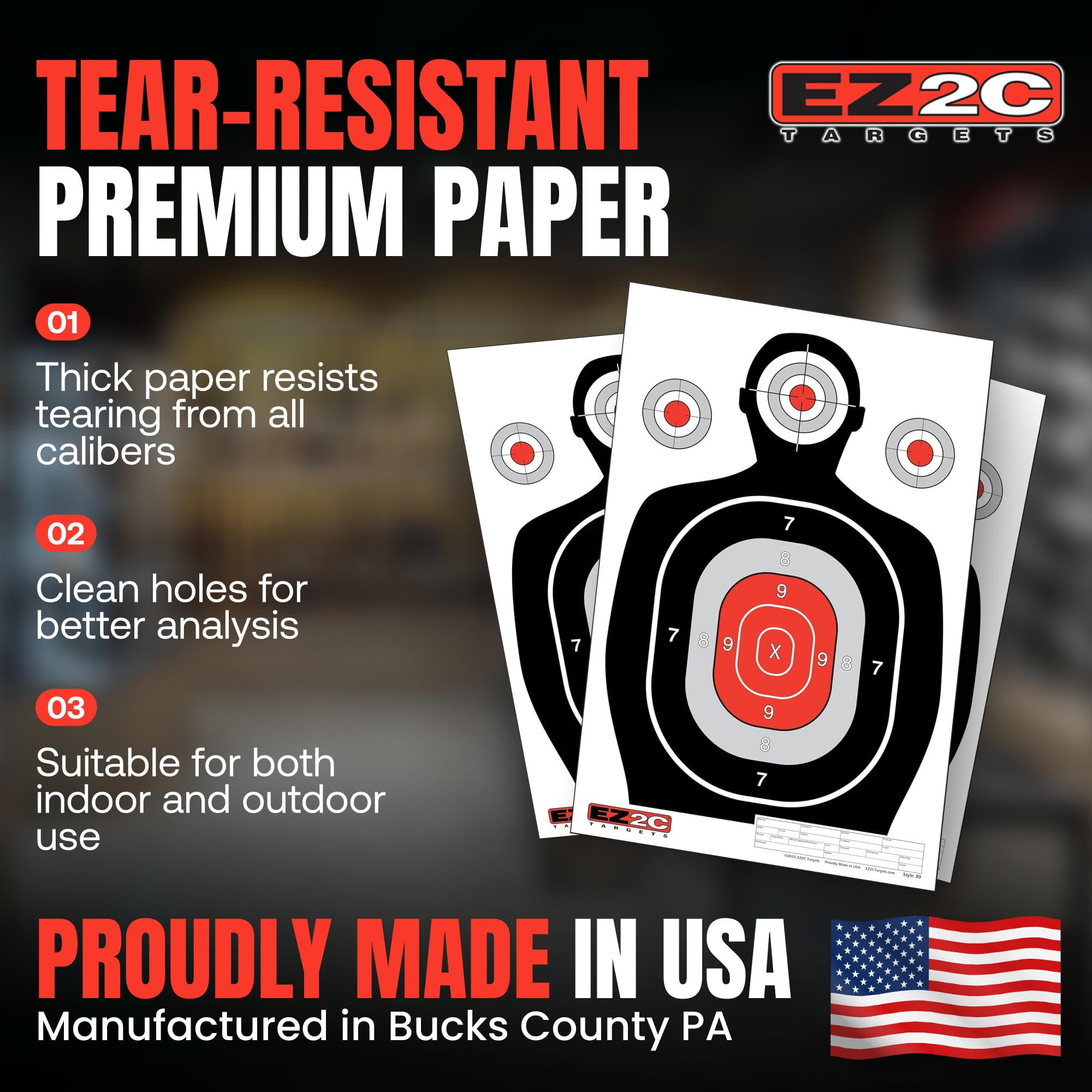 Silhouette Target — 12×18 (100-Pack)