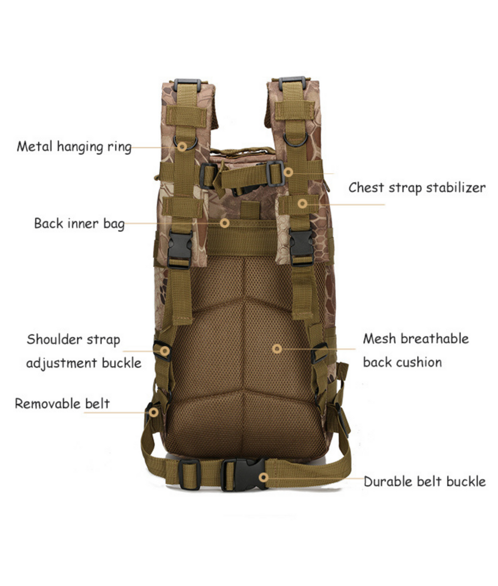 JupiterGear 25L MOLLE Tactical Range Backpack