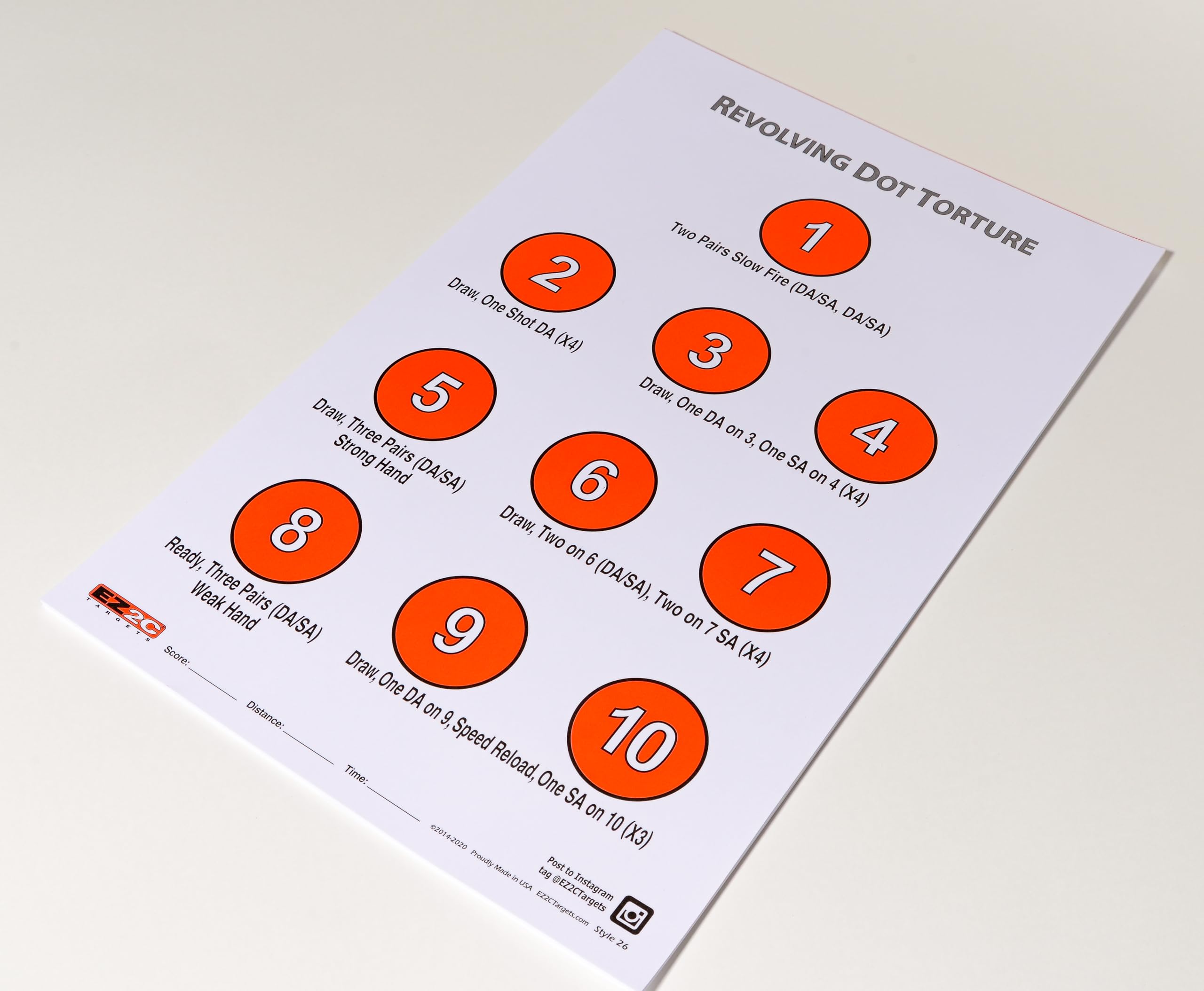 Revolving Dot Torture Target #26 — 11×17