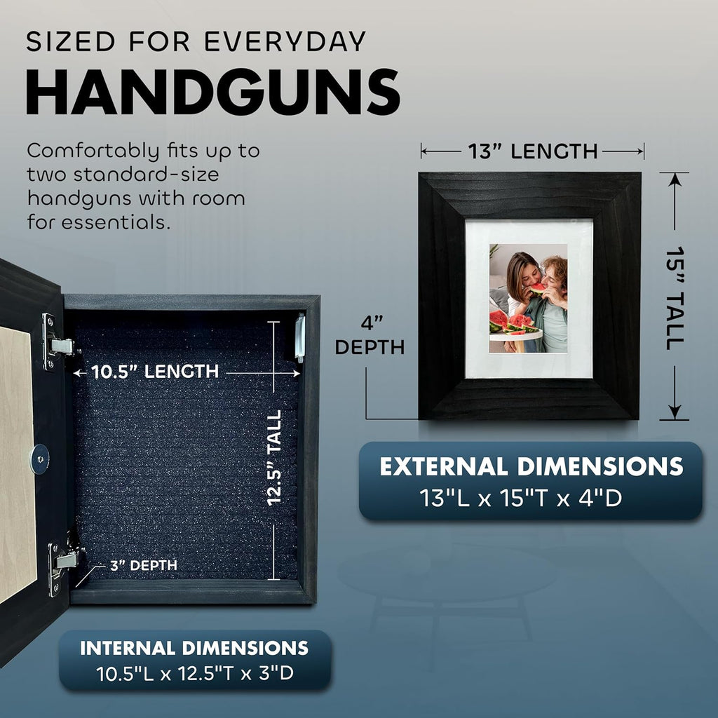 Hidden Storage Picture Frame — Wall-Mounted Concealment