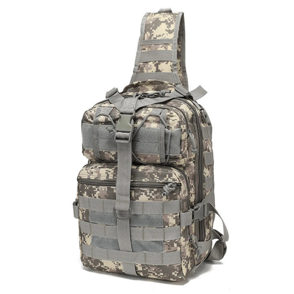 Tactical 15L Sling Range Bag — MOLLE Outdoor Shoulder Pack