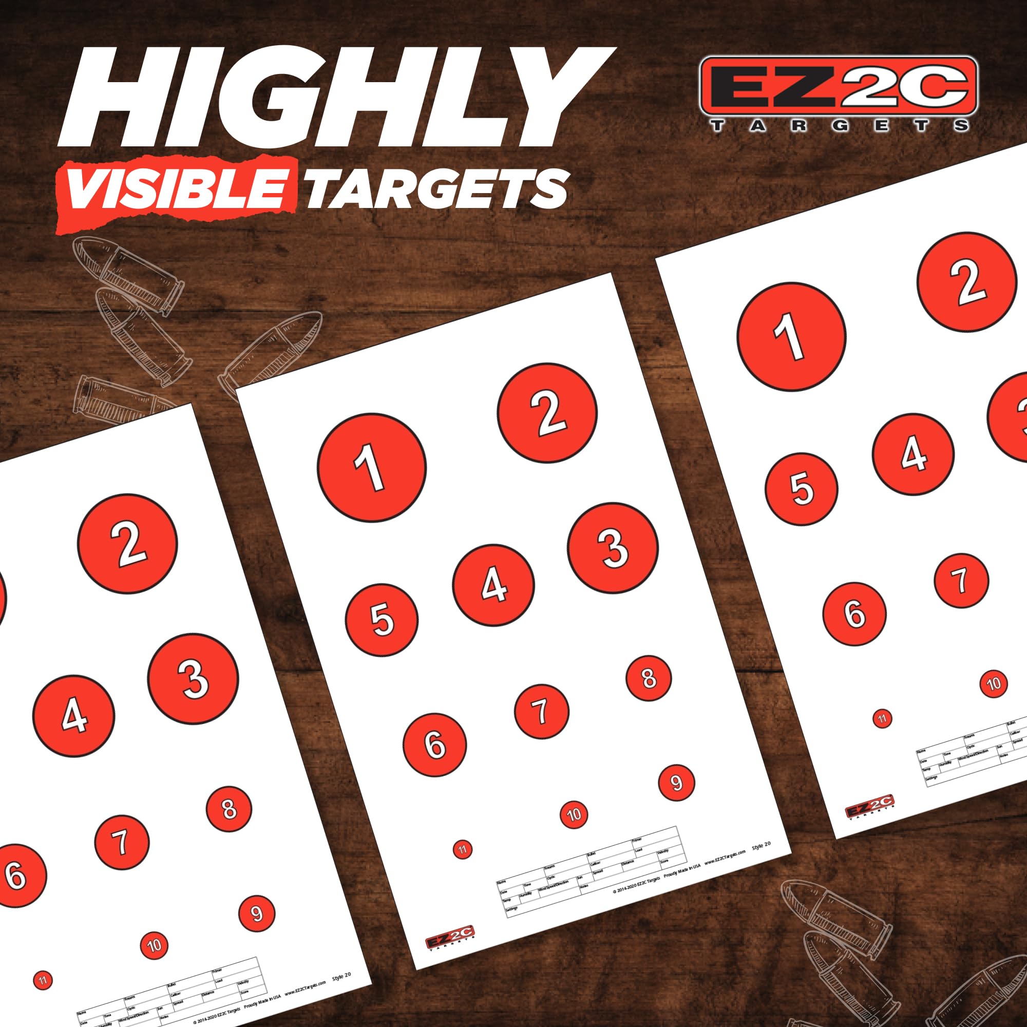 Four Fun Game Targets — 11×17