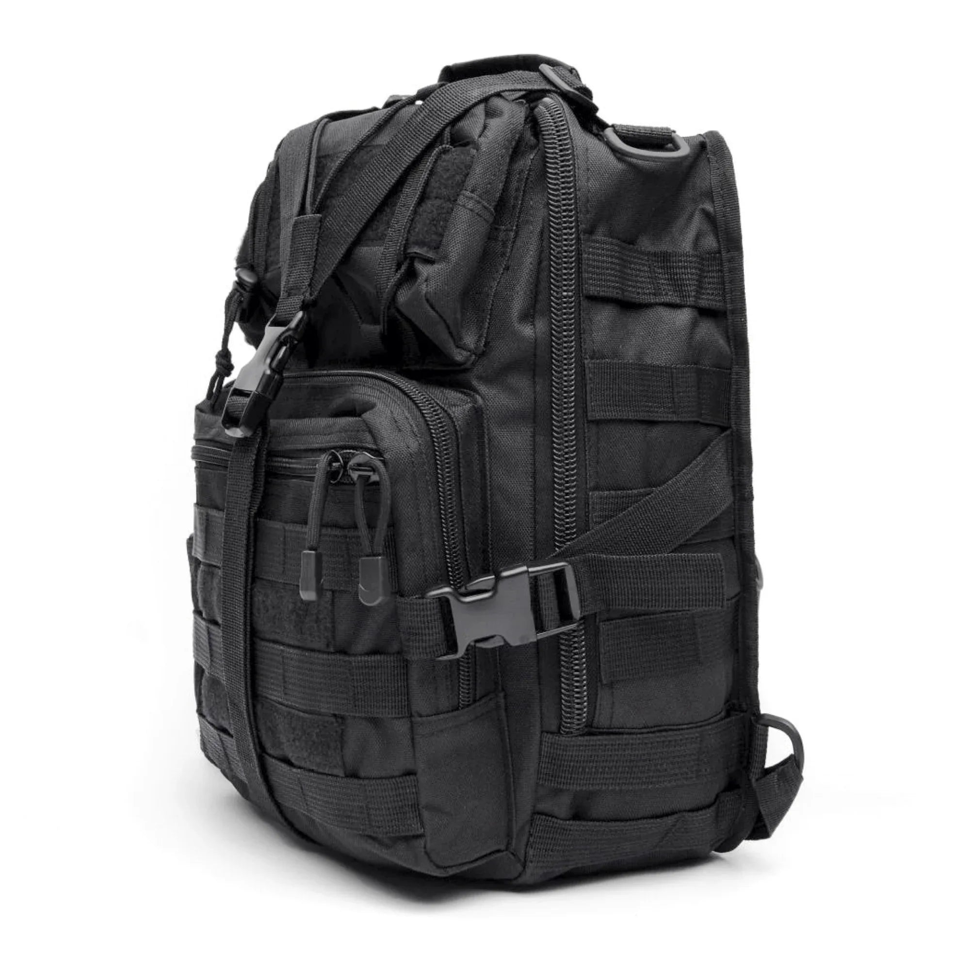 Tactical 15L Sling Range Bag MOLLE Outdoor Pack — components and contents