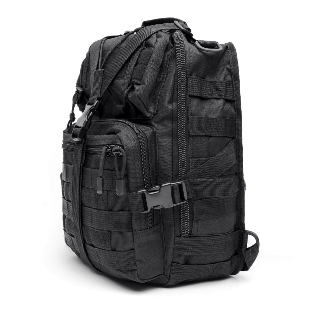 Jupiter Gear Tactical 15L Sling Range Bag MOLLE — components and contents