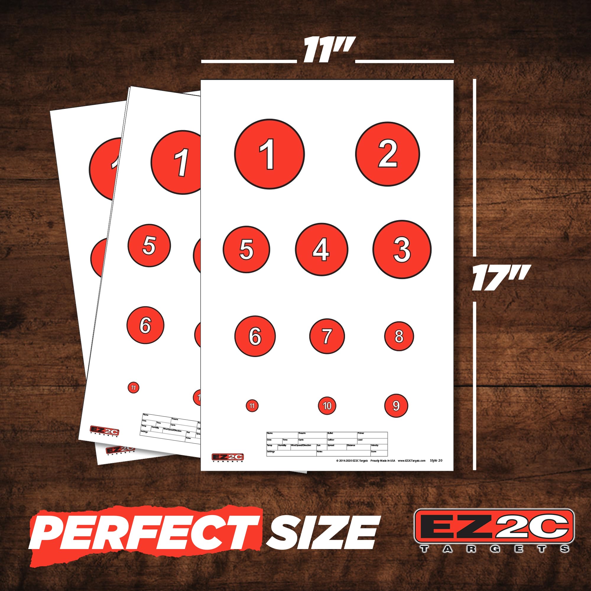 Four Fun Game Targets — 11×17