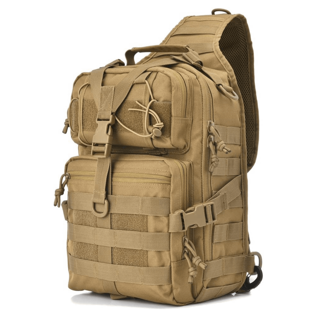 Jupiter Gear Tactical 15L Sling Range Bag MOLLE — compatibility demonstration