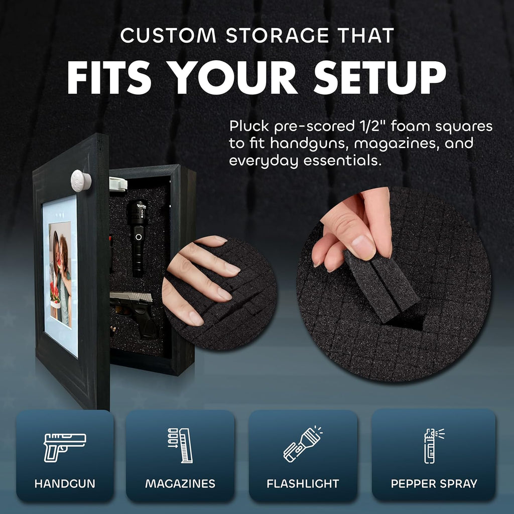 Hidden Storage Picture Frame — Wall-Mounted Concealment