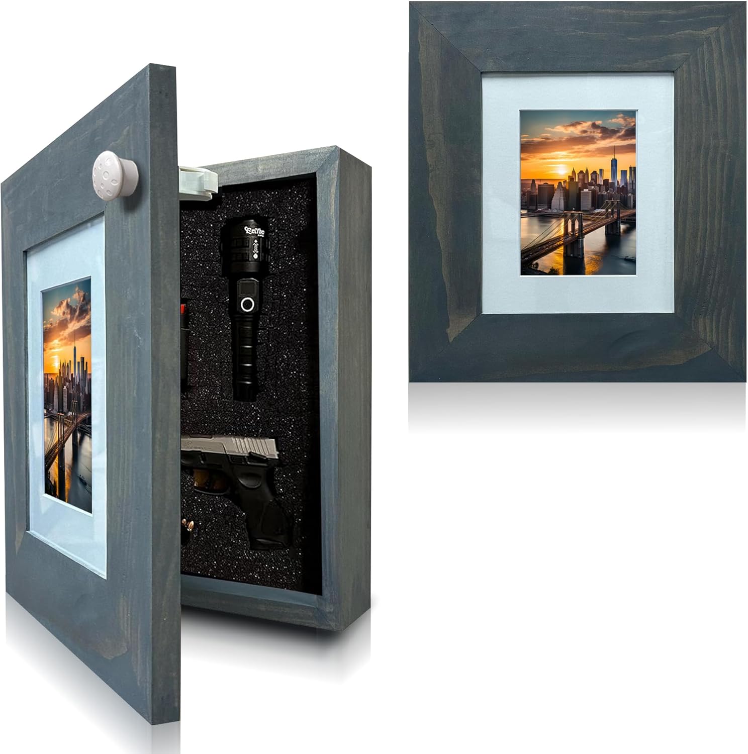Hidden Storage Picture Frame — Wall-Mounted Concealment