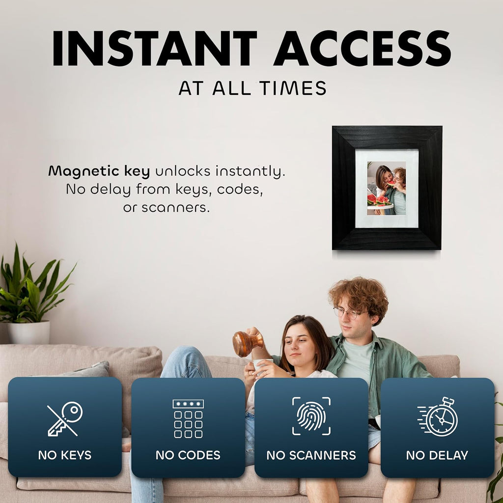 Hidden Storage Picture Frame — Wall-Mounted Concealment