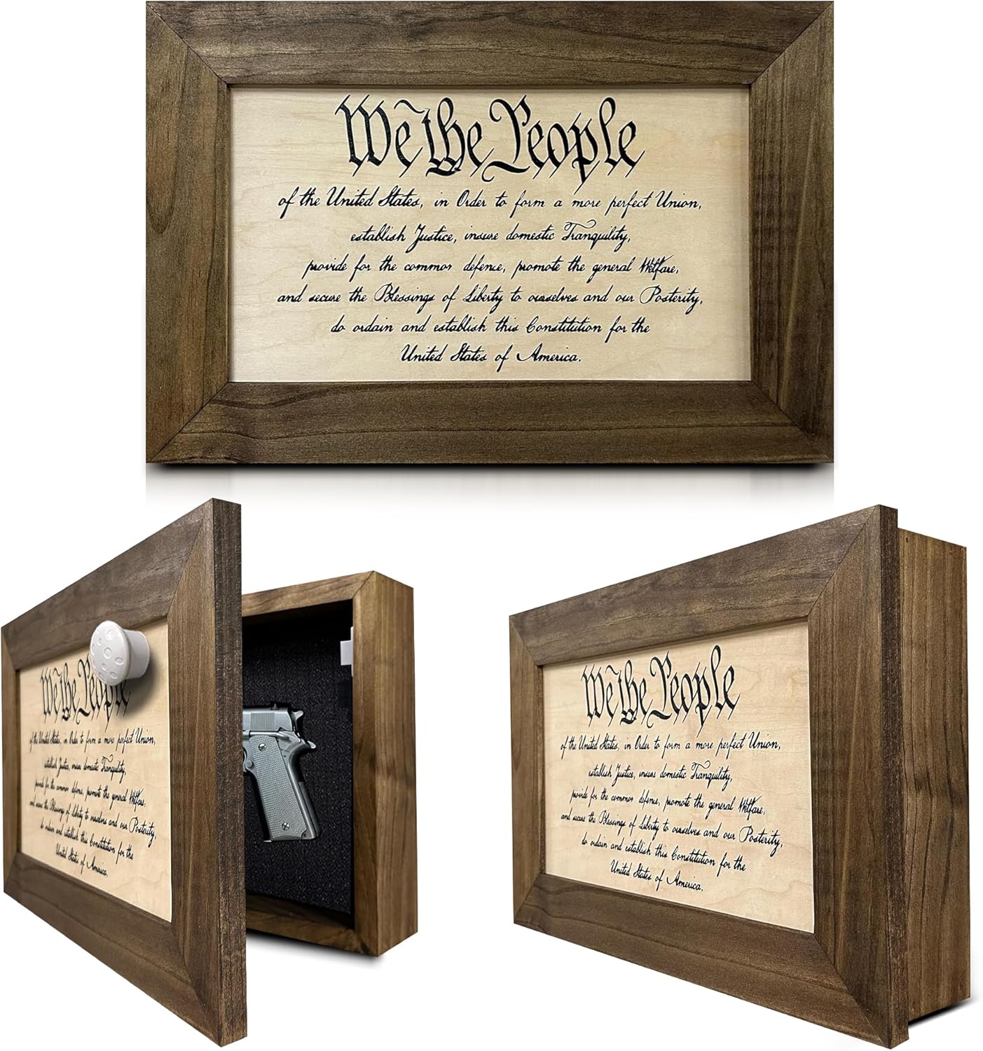 "We The People" Constitution Concealment Wall Décor